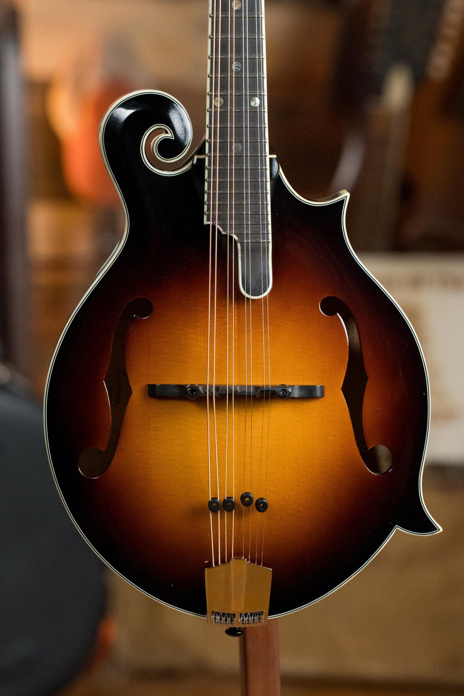 Eastman MD815-SB Adirondack/Flamed Maple Sunburst F-Style Mandolin #2496