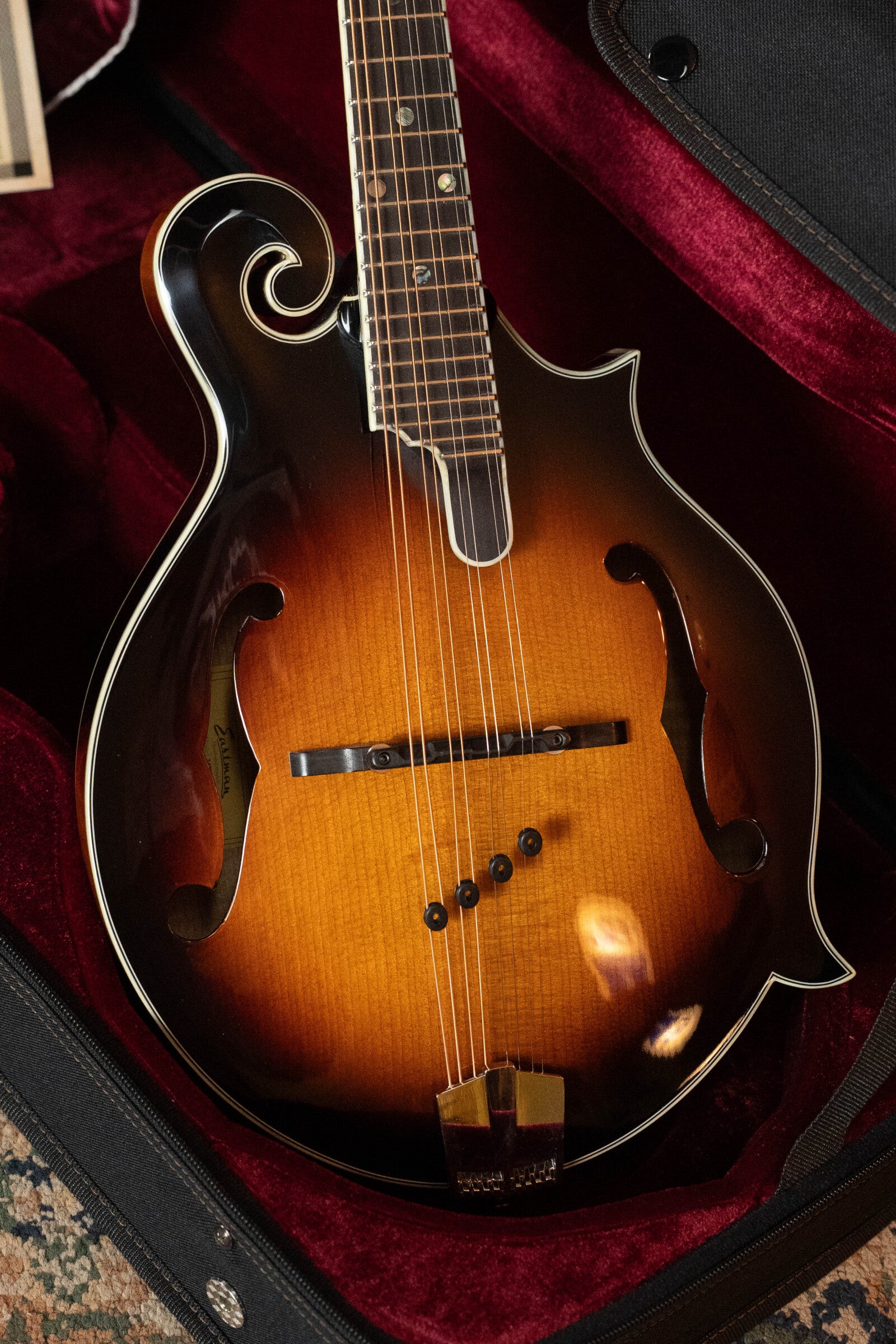 Eastman MD815-SB Adirondack/Flamed Maple Sunburst F-Style Mandolin #3672