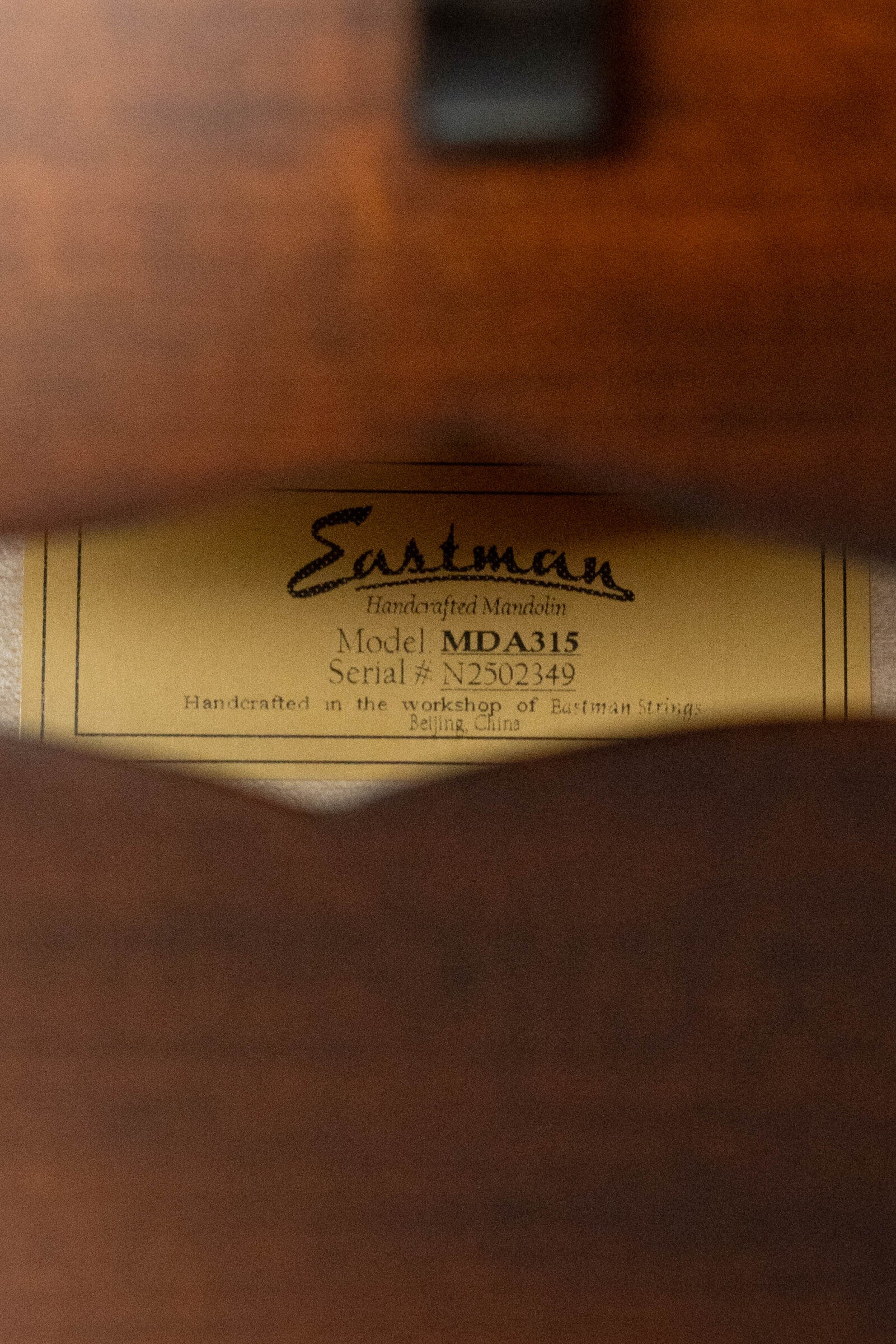 Eastman MDA315 Spruce/Highly Flamed Maple Classic Finish Mandola #2349