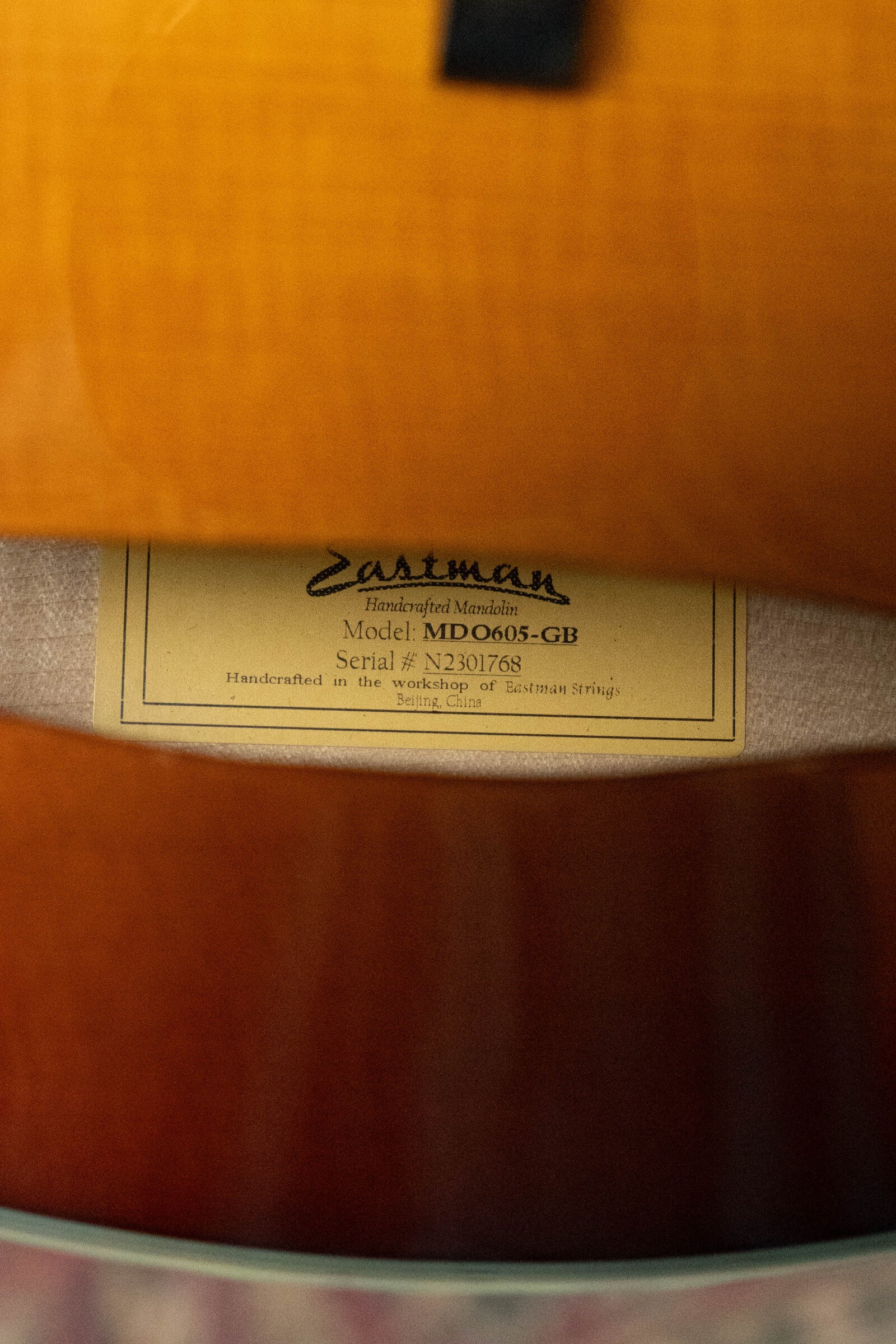 Eastman MDO605-GB Spruce/Maple Goldburst Octave A-Style Mandolin w/ K&K Pickup #1768