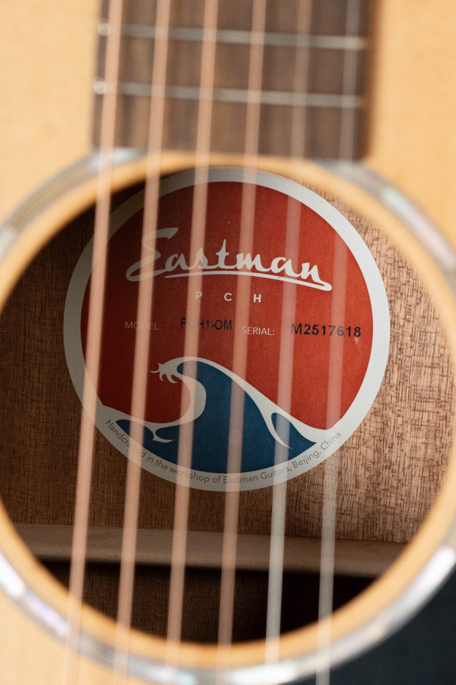 Eastman PCH1-OM Thermo-Cured Sitka/Laminated Sapele Orchestra Model Acoustic Guitar #7618