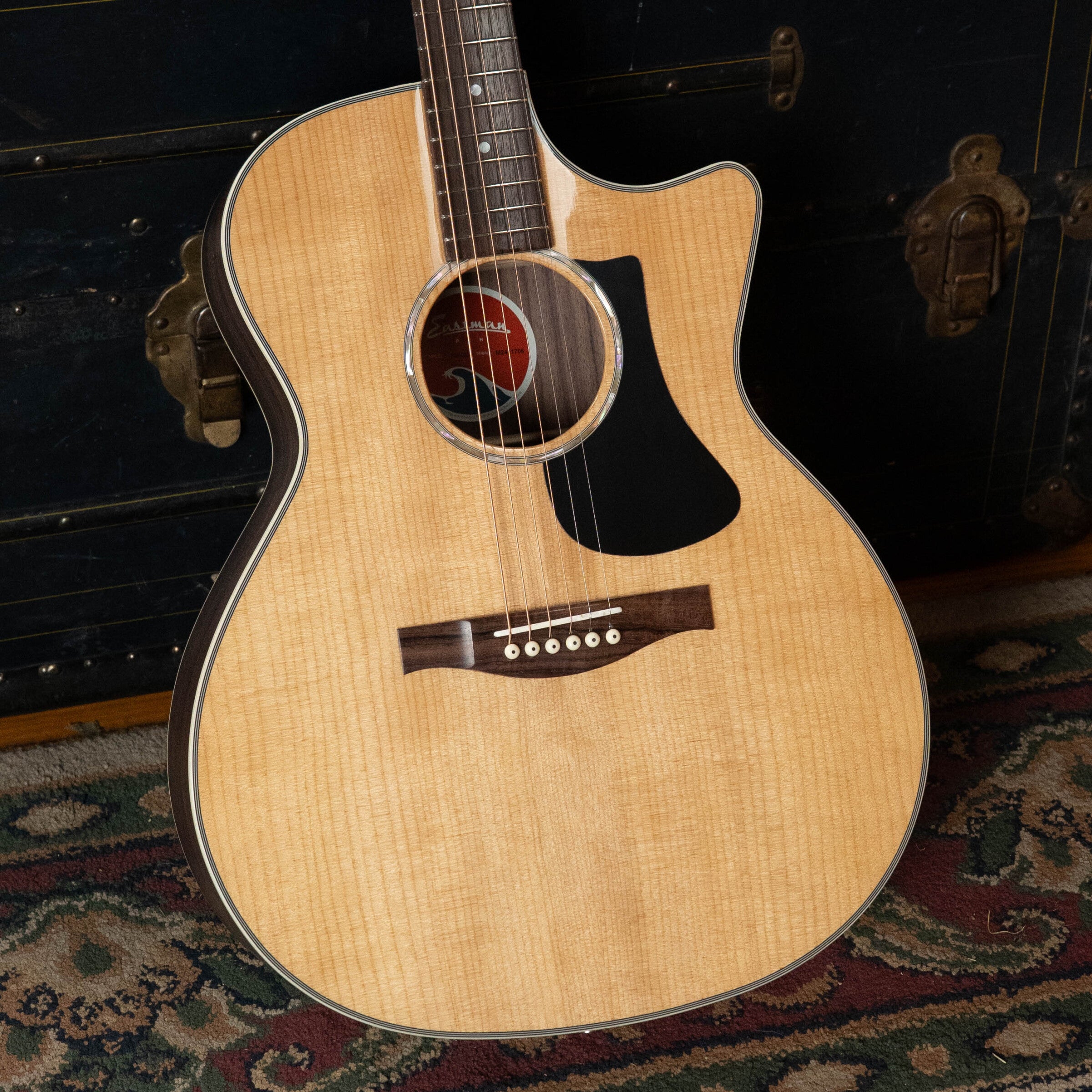 Eastman PCH2-GACE Solid Thermo-Cured Sitka/Laminated Rosewood Grand Auditorium Cutaway Guitar w/Fishman Pickup #1706