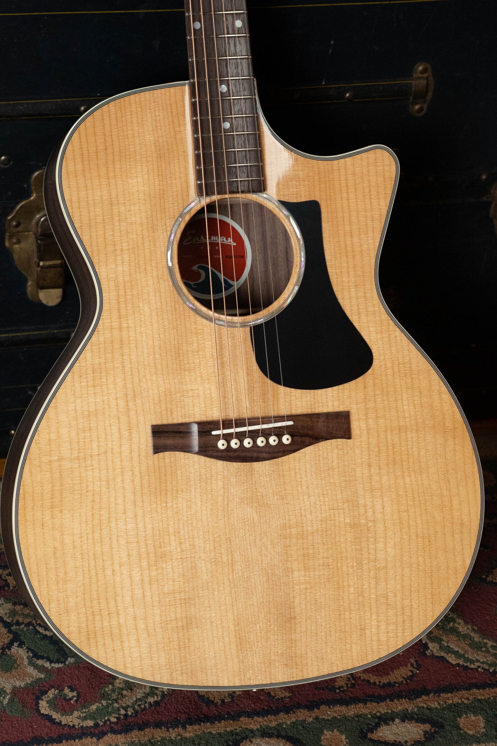 Eastman PCH2-GACE Solid Thermo-Cured Sitka/Laminated Rosewood Grand Auditorium Cutaway Guitar w/Fishman Pickup #1706