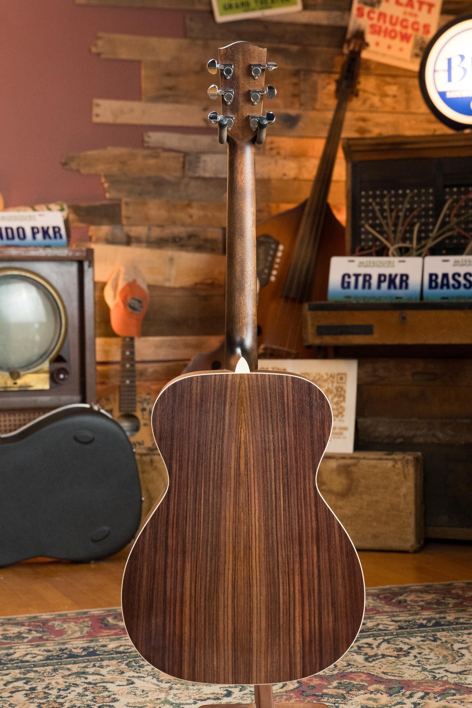 Eastman PCH2-OM-BK Solid Thermo-Cured Sitka/Laminated Rosewood Orchestra Model Black Top Acoustic Guitar #9744