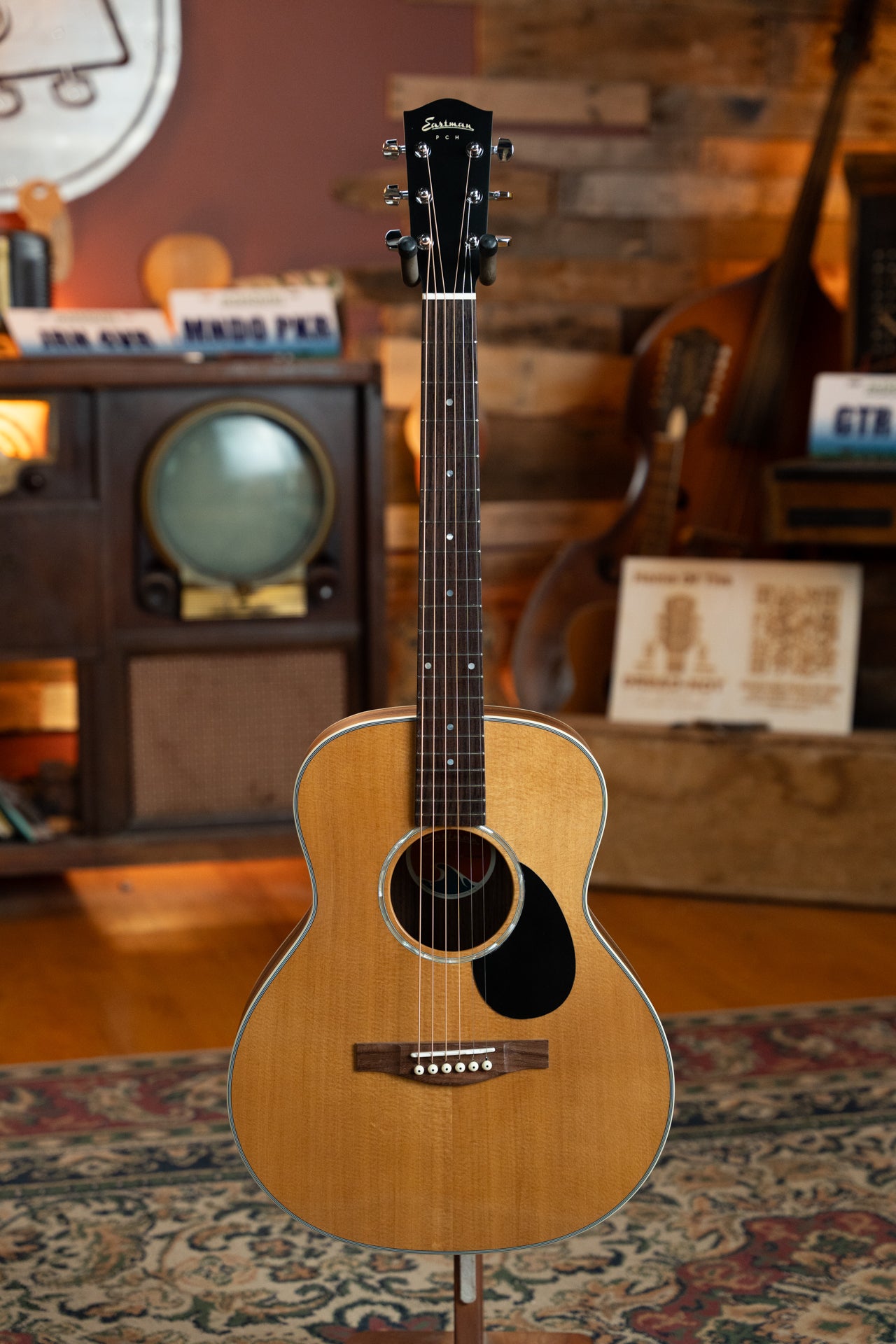Eastman PCH2-TG Thermo-Cured Solid Sitka/Laminated Rosewood Travel Acoustic Guitar #6517