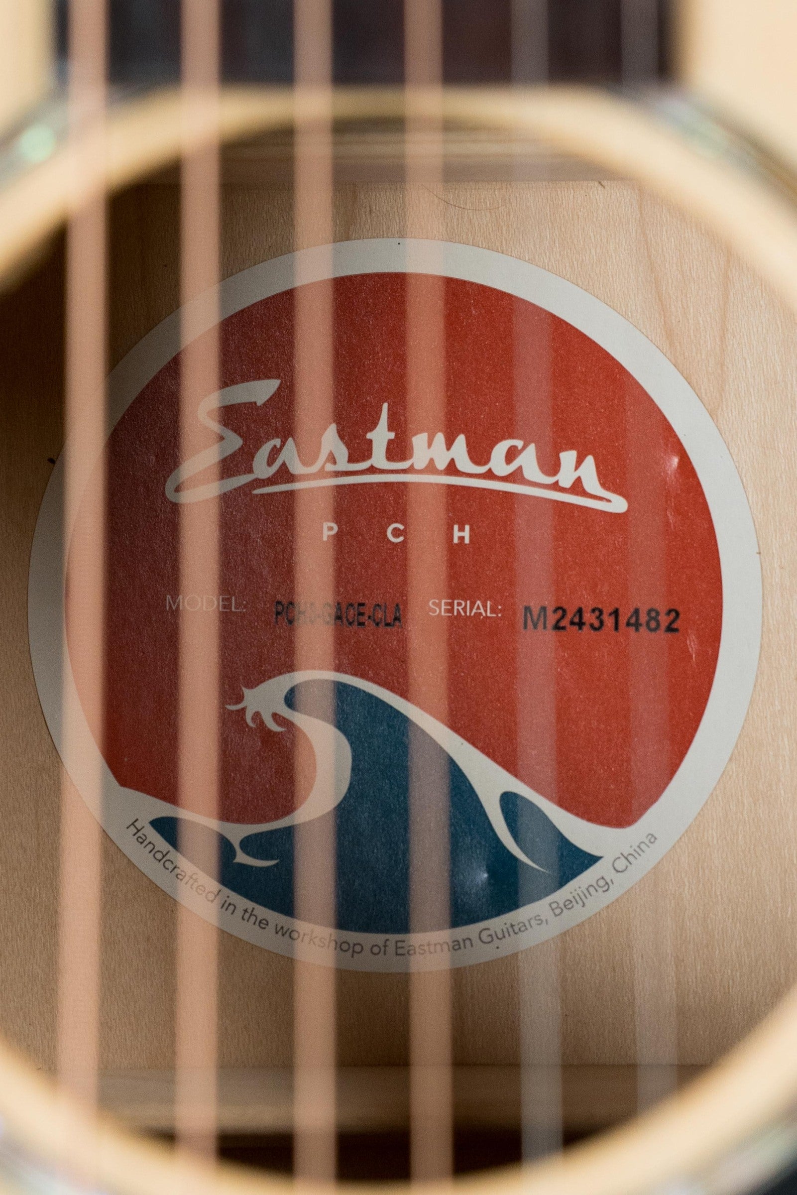 Eastman PCH3-GACE-CLA Sitka/Laminated Maple Acoustic Guitar w/Fishman Pickup #1482