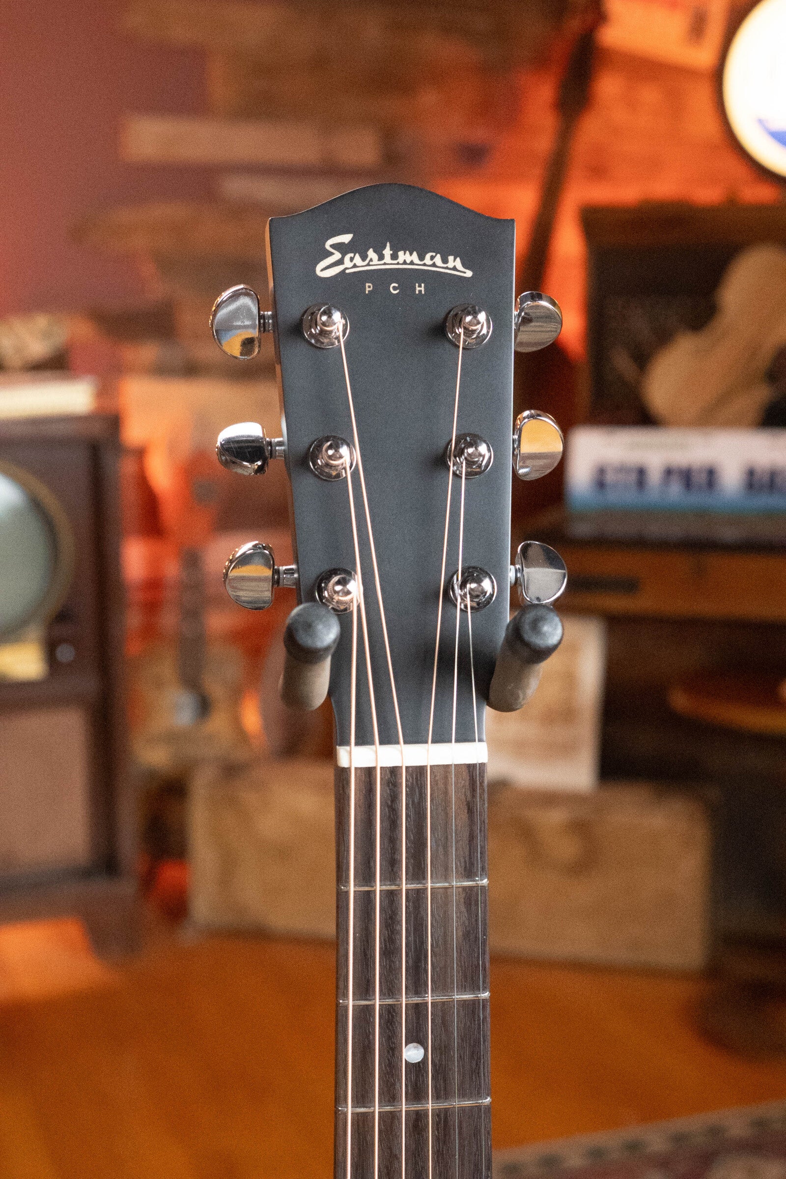 Eastman PCH3-GACE-TBK Sitka/Laminated Maple Grand Auditorium Translucent Black Top Guitar w/Fishman Pickup #9705