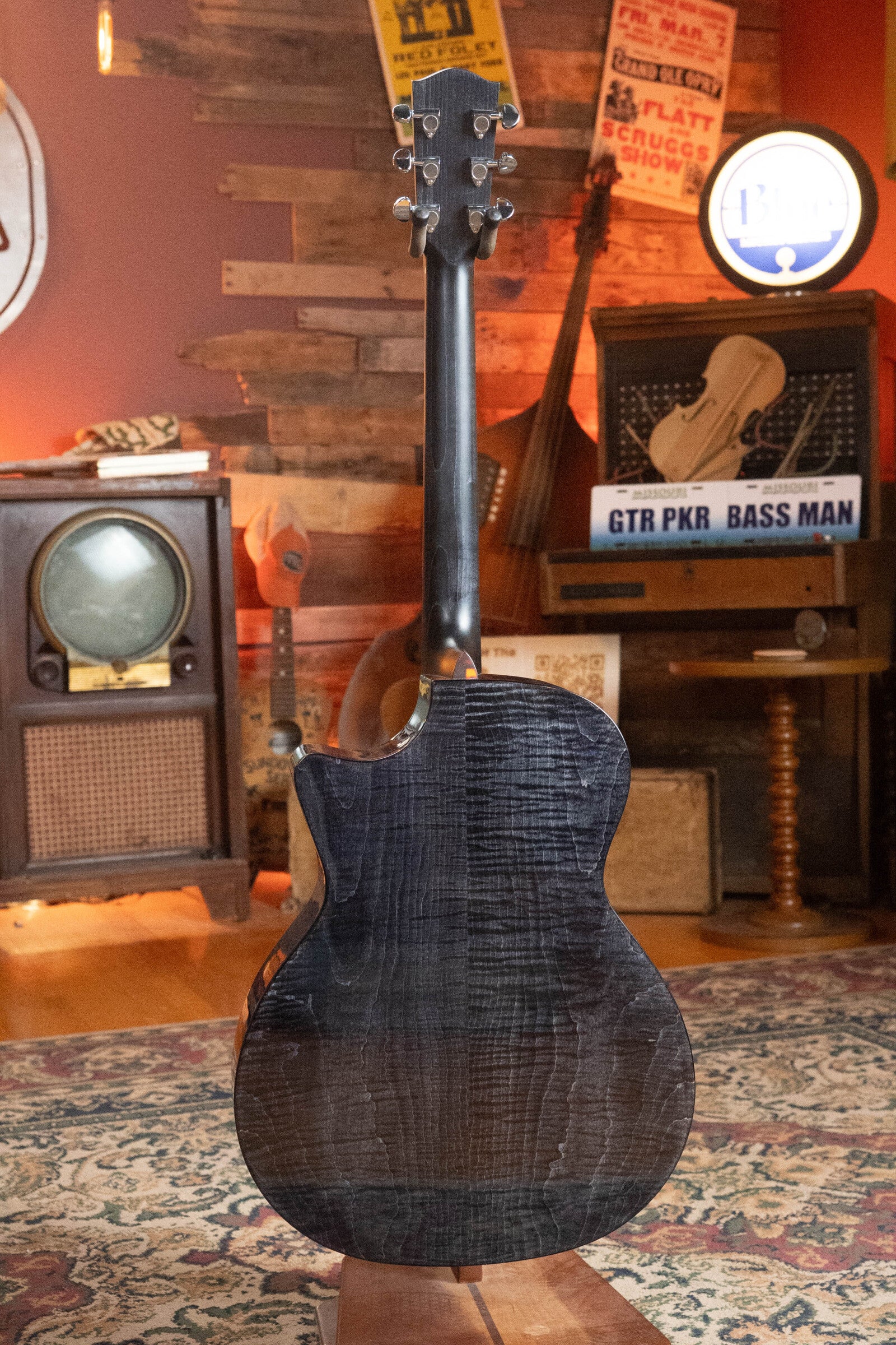 Eastman PCH3-GACE-TBK Sitka/Laminated Maple Grand Auditorium Translucent Black Top Guitar w/Fishman Pickup #9705