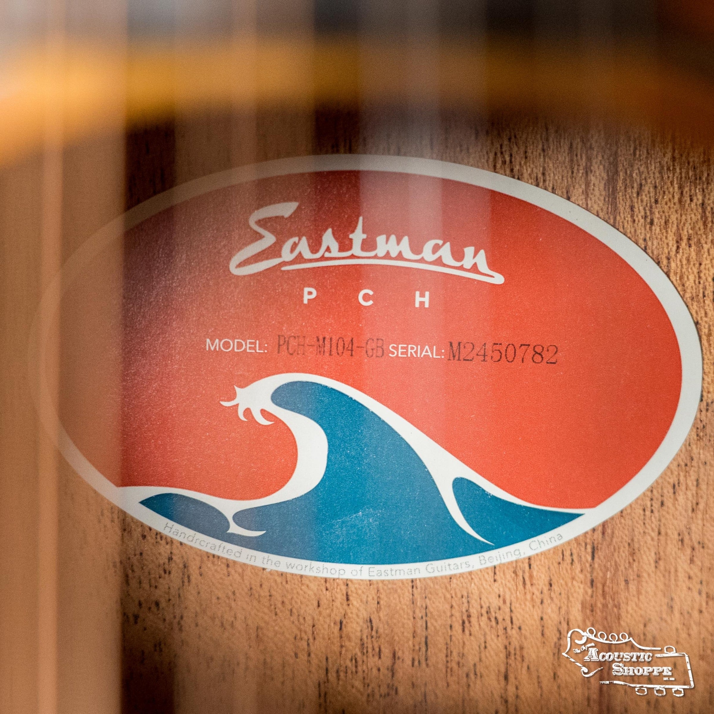 Eastman PCH-M104-GB Spruce/Laminated Mahogany Goldburst Flattop A-Style Mandolin #0782