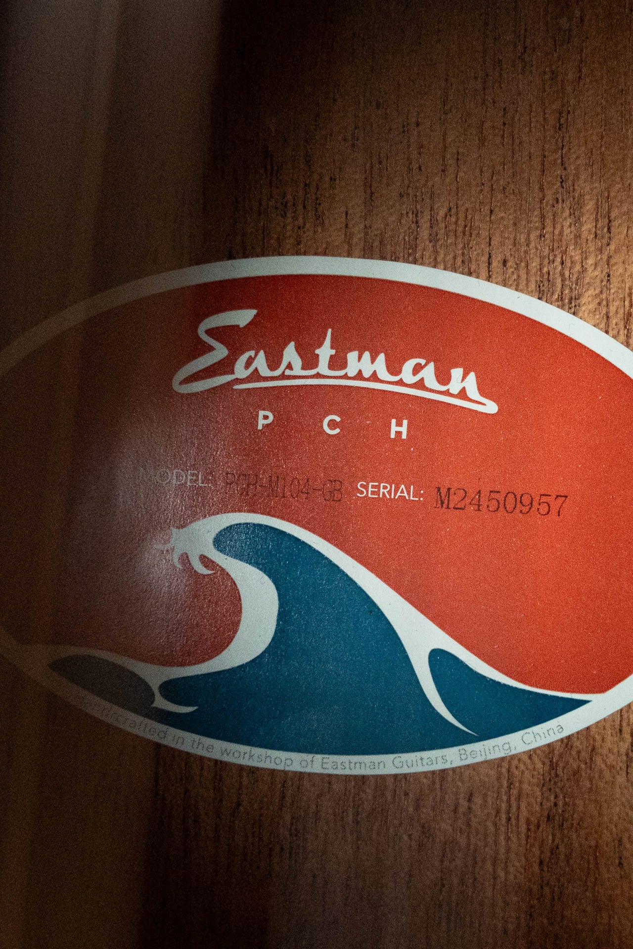 Eastman PCH-M104-GB Spruce/Laminated Mahogany Goldburst Flattop A-Style Mandolin #0957