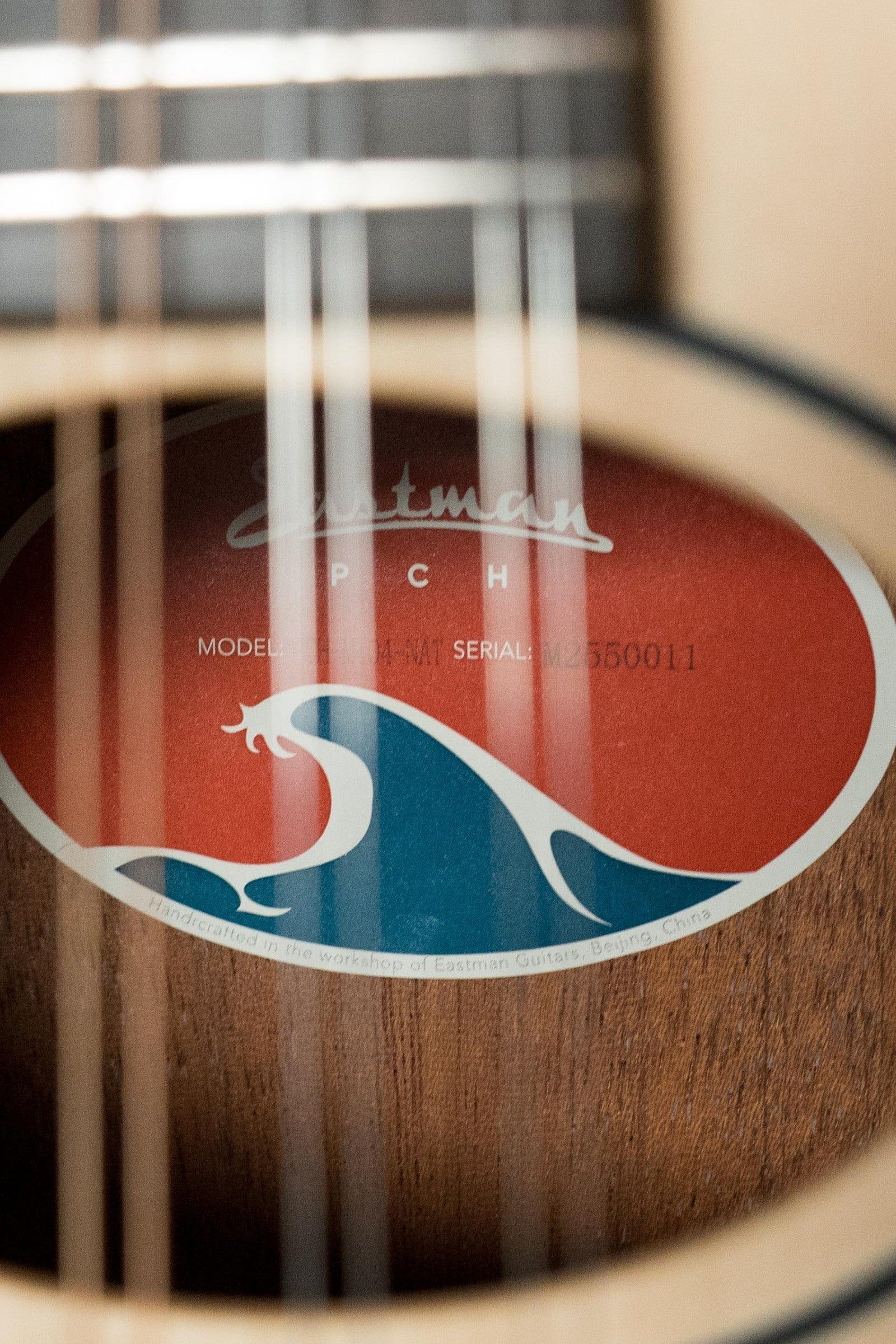 Eastman PCH-M104-NAT Spruce/Laminated Mahogany Natural Flattop A-Style Mandolin #0011