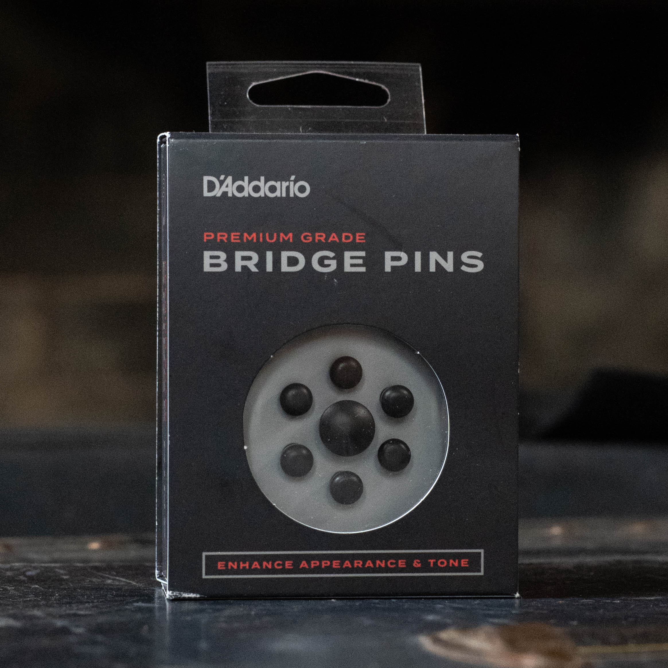 D'Addario Ebony Bridge Pins with End Pin Set - Ebony