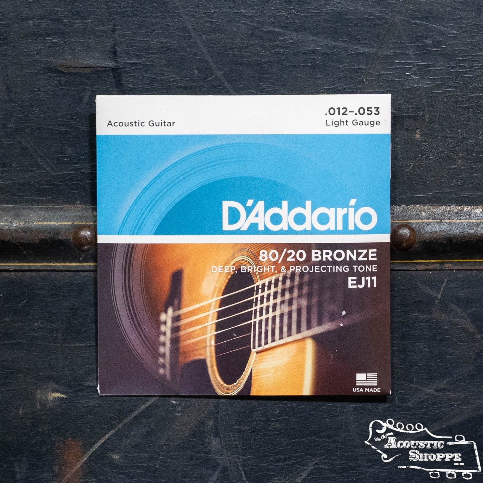 D'Addario EJ11 80/20 Bronze Acoustic Guitar Strings - Light 12-53