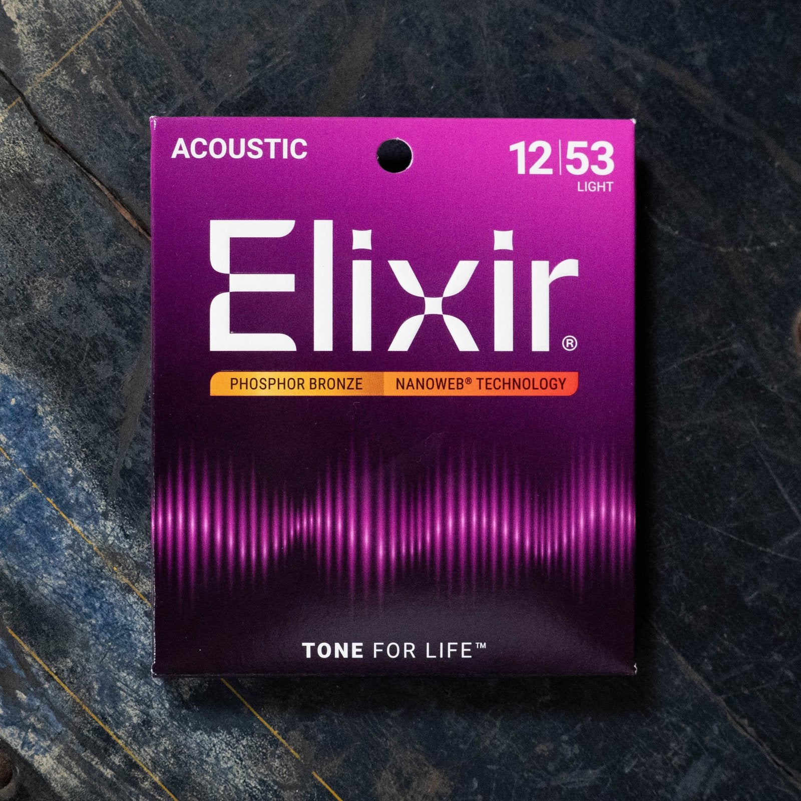 Elixir Acoustic Light Phosphor Bronze with NANOWEB Coating - 12/53