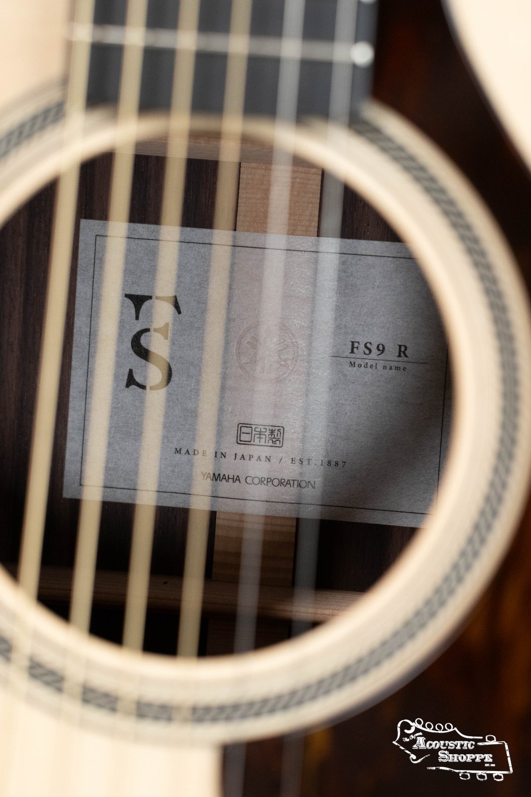 Yamaha FS9 R Adirondack/Indian Rosewood Concert Acoustic Guitar #065A