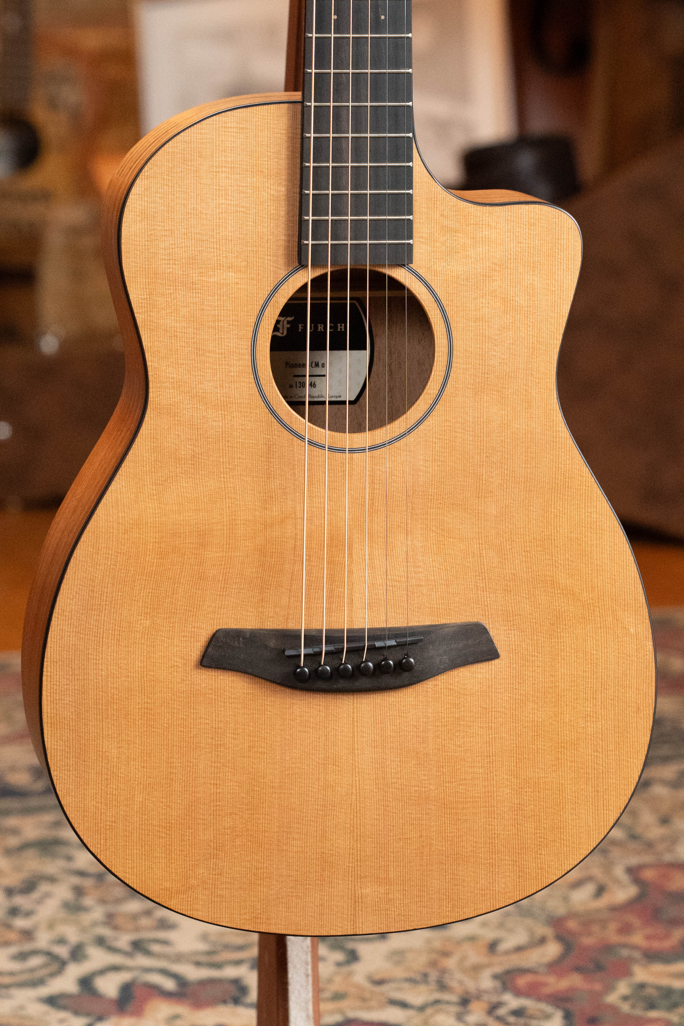 Furch Pioneer-CM Red Cedar/Mahogany Cutaway Travel Acoustic Guitar w/Soundport Boosters #0546