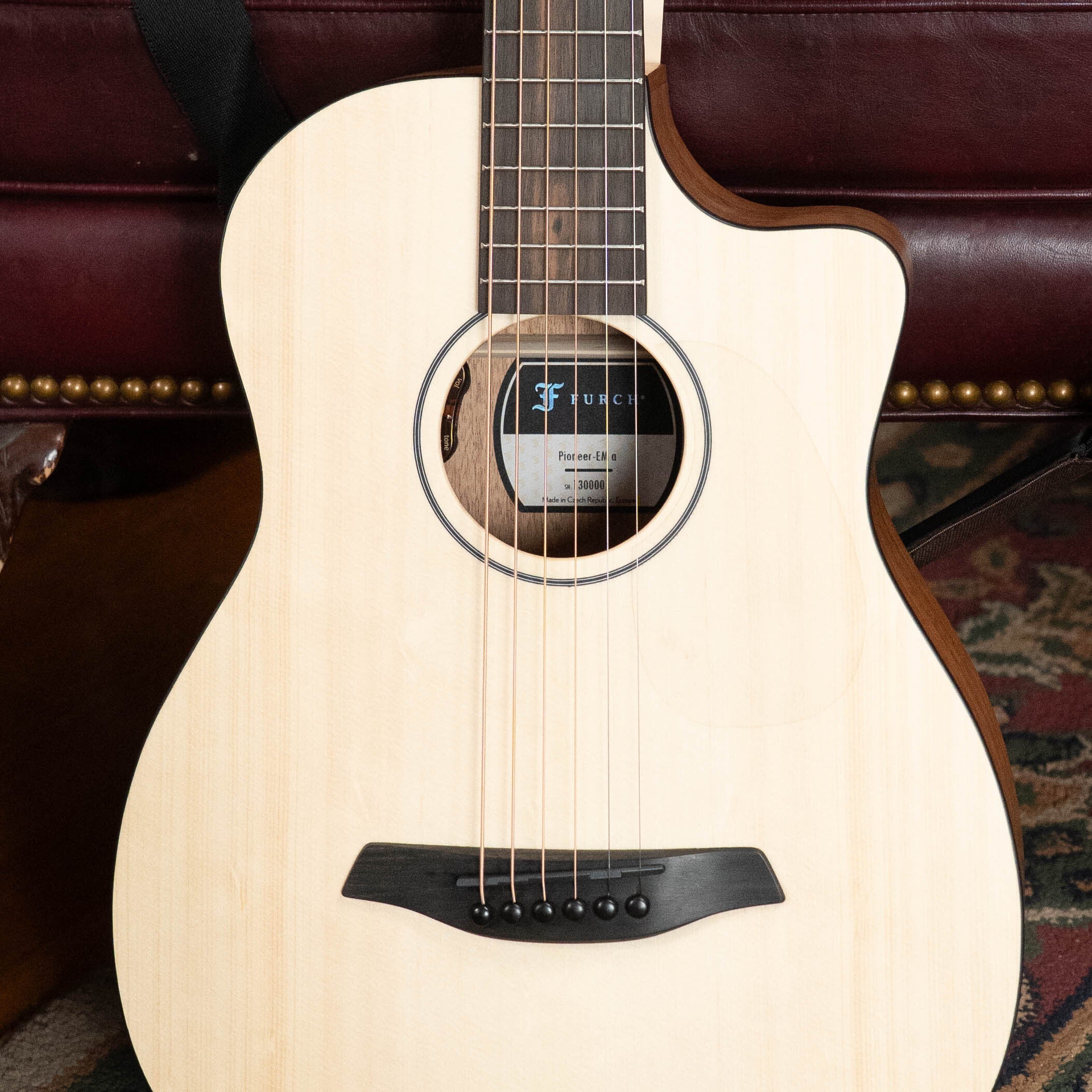 Furch Pioneer-EM VTC Engelmann Spruce/Mahogany Cutaway Travel Guitar w/Soundport Boosters & VTC Pickup #0000