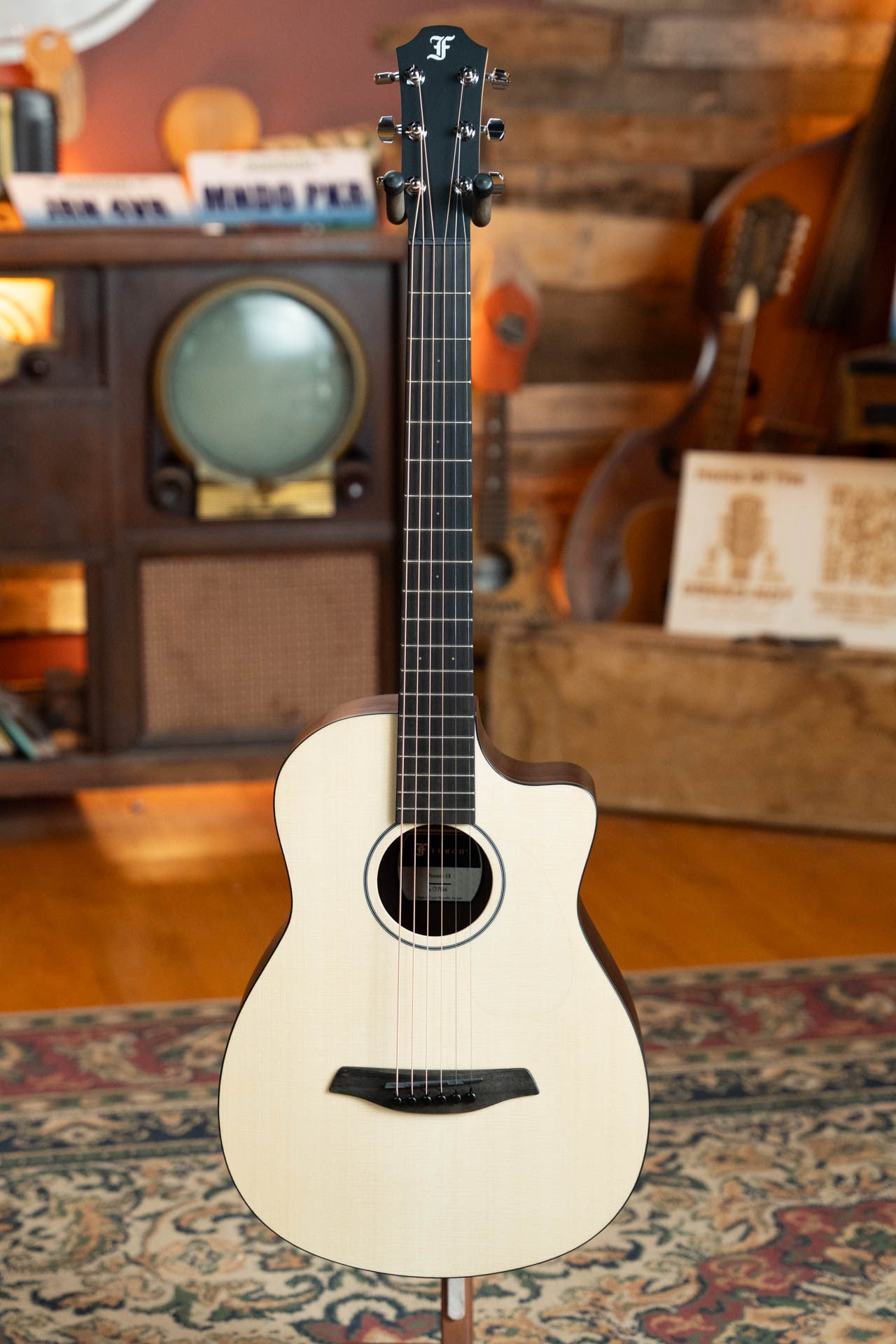 Furch Pioneer-ER Englemann Spruce/Indiana Rosewood Cutaway Travel Acoustic Guitar w/Soundport Boosters #7966