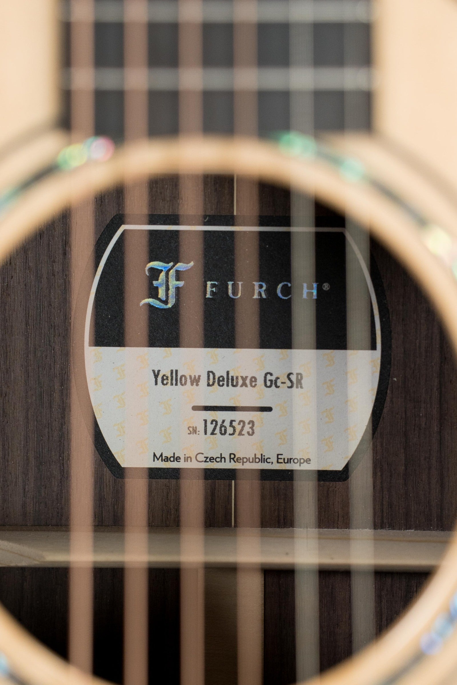 Furch Yellow DLX Gc-SR Sitka Spruce/Indian Rosewood Grand Auditorium Cutaway Guitar w/Pickup #6523