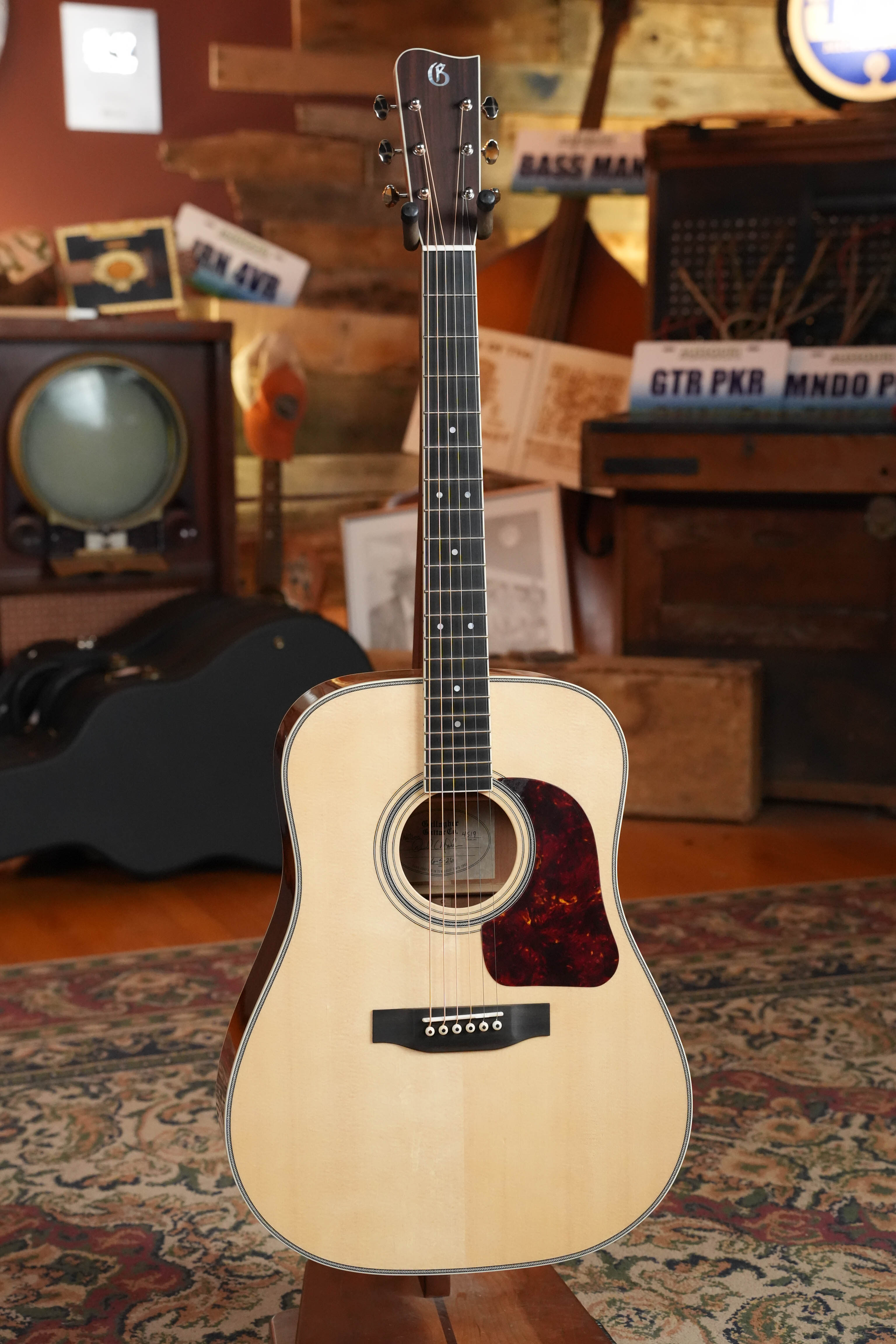Gallagher Doc Watson Sitka/Mahogany Dreadnought Acoustic Guitar #4519