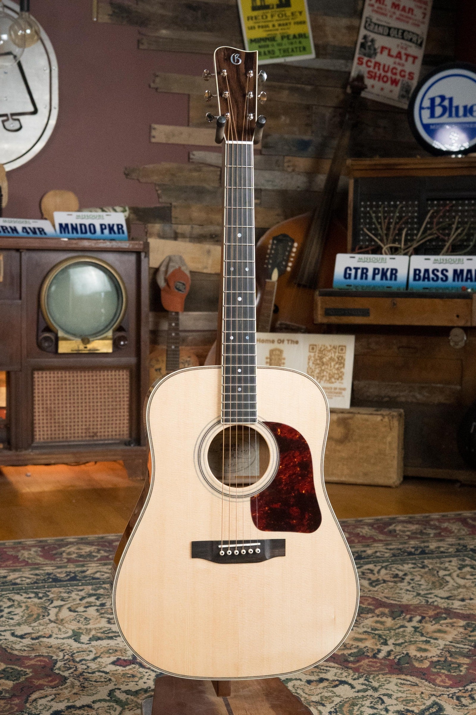 Gallagher Doc Watson Sitka/Mahogany Dreadnought Guitar #4347