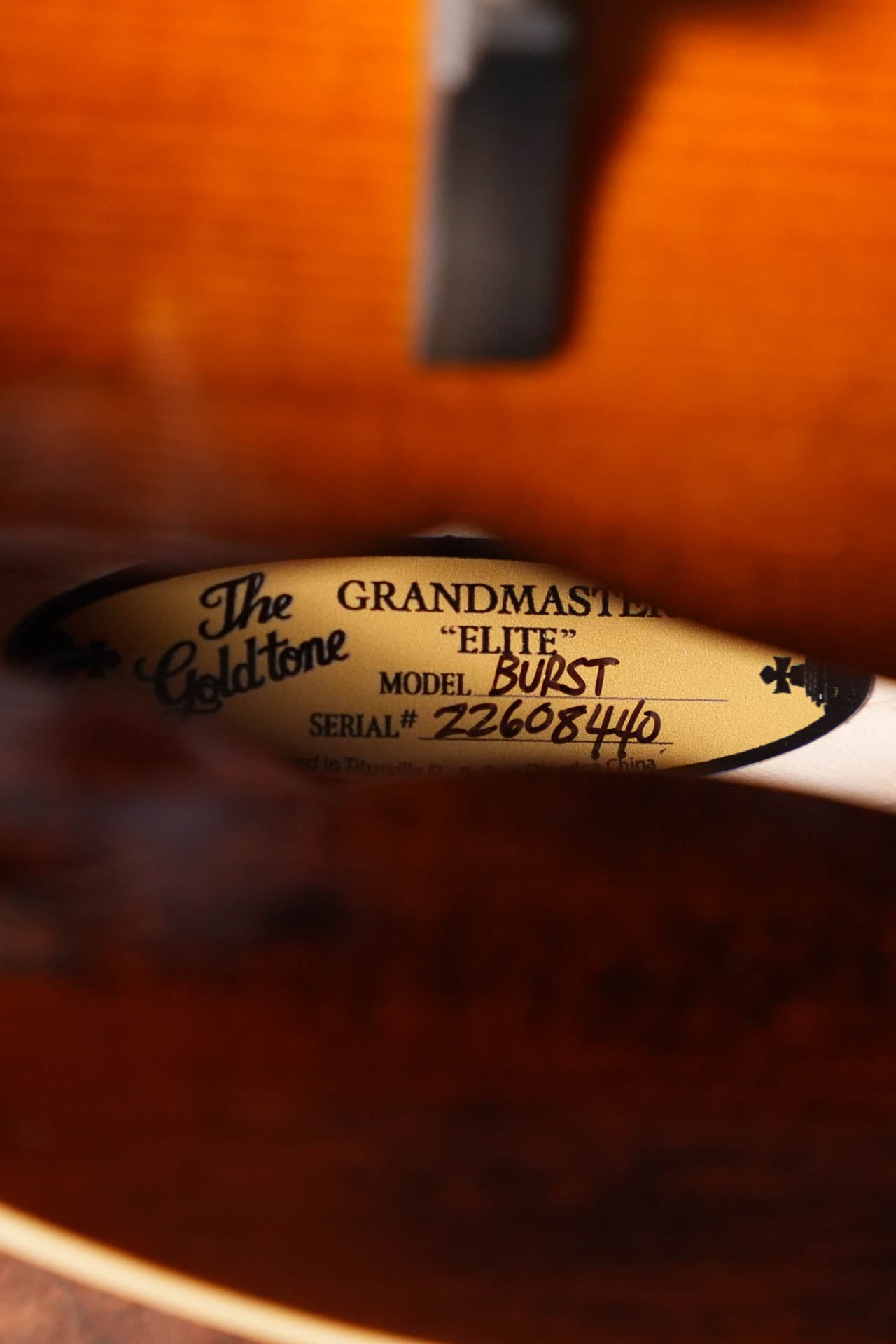 Gold Tone Grandmaster Mandolin Elite - Burst Finish #8440