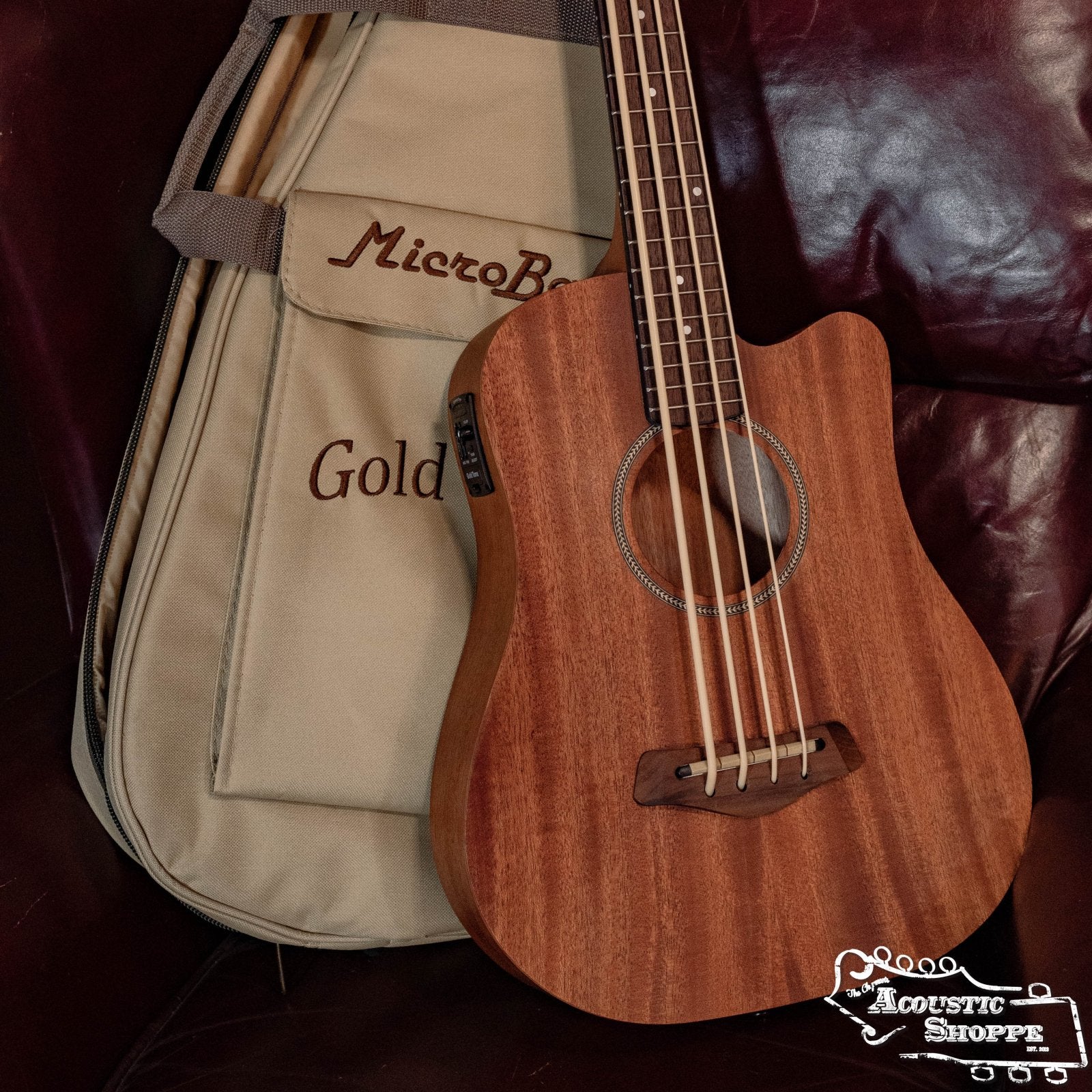 Gold Tone M-Bass 23-Inch Scale Acoustic-Electric MicroBass with Gig Bag #2018
