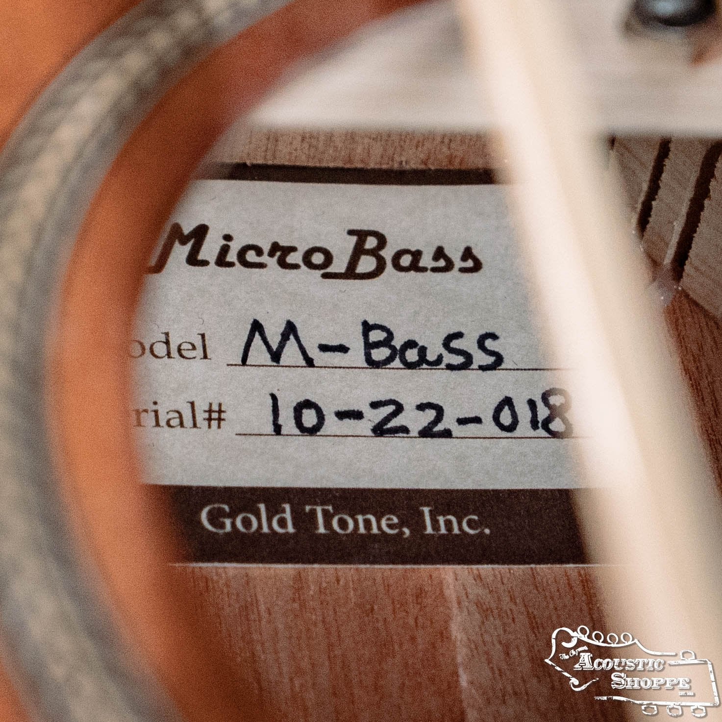 Gold Tone M-Bass 23-Inch Scale Acoustic-Electric MicroBass with Gig Bag #2018