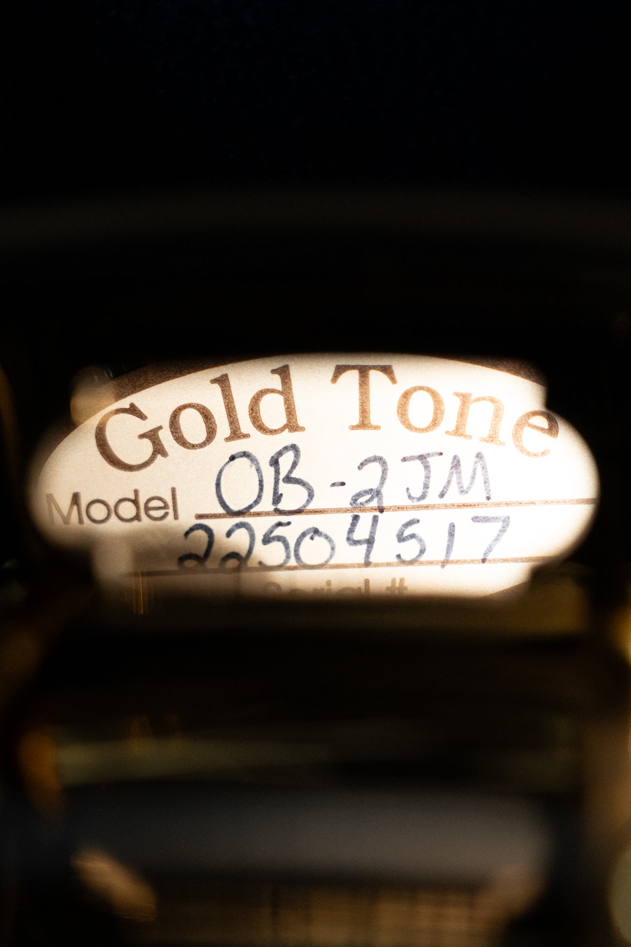 Gold Tone Mastertone OB-2 JM Joe Mullins 5-String Bowtie Maple Resonator Banjo #4517