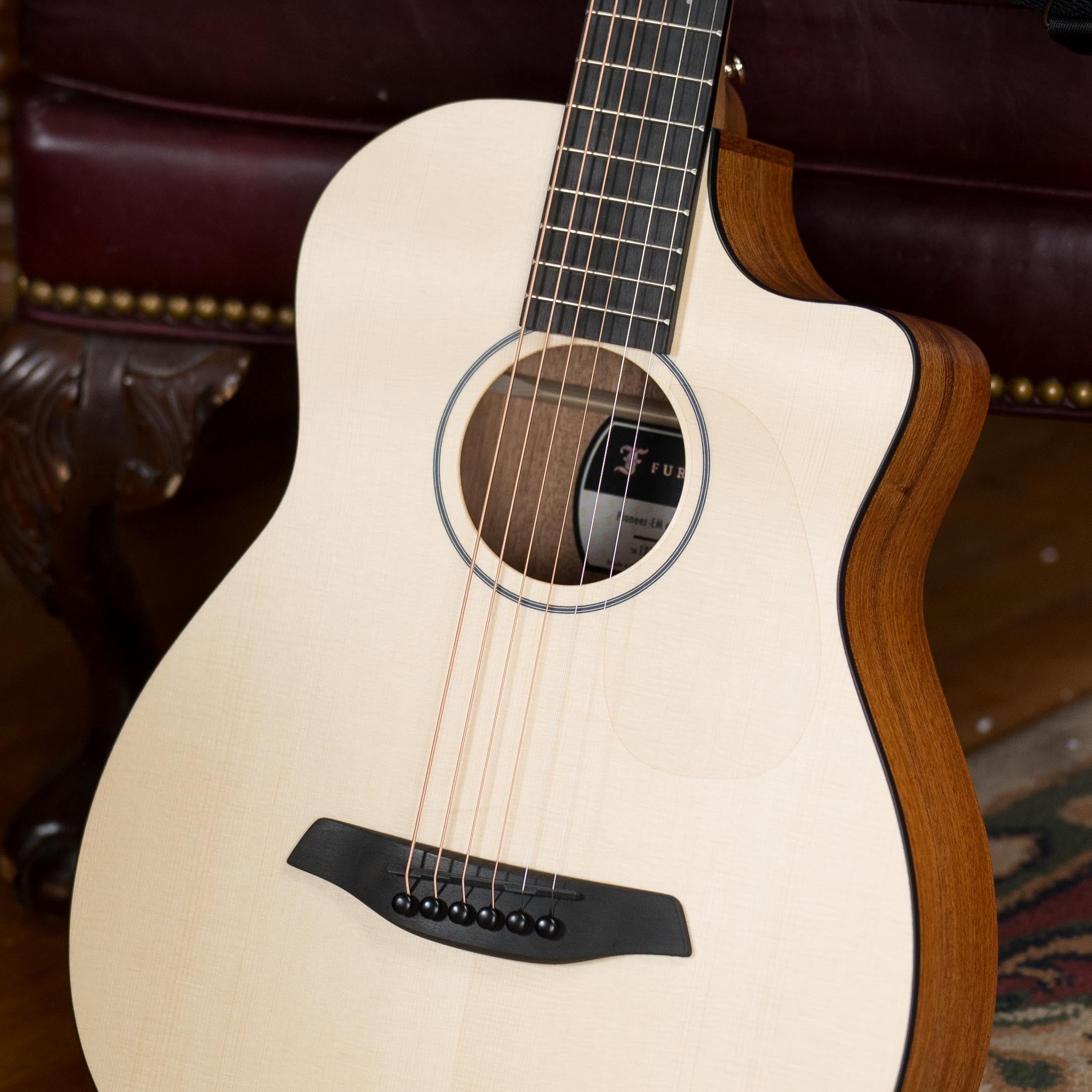 Furch Pioneer-EM Englemann Spruce/Mahogany Cutaway Travel Acoustic Guitar #8564