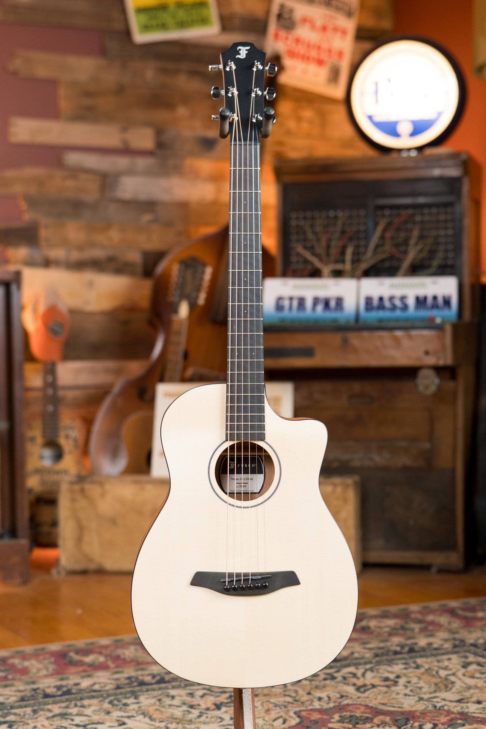 Furch Pioneer-EM Englemann Spruce/Mahogany Cutaway Travel Acoustic Guitar #8564