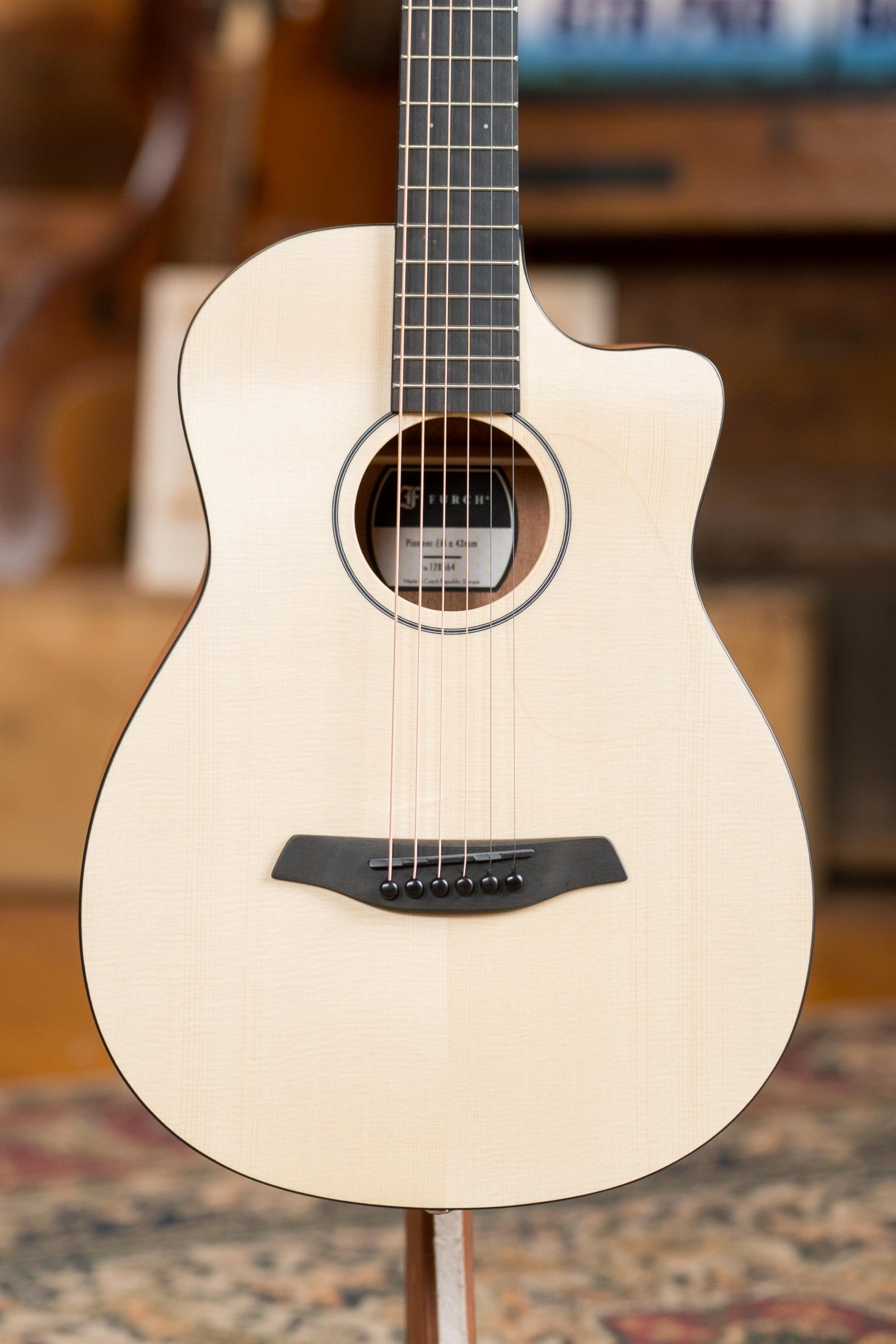 Furch Pioneer-EM Englemann Spruce/Mahogany Cutaway Travel Acoustic Guitar #8564