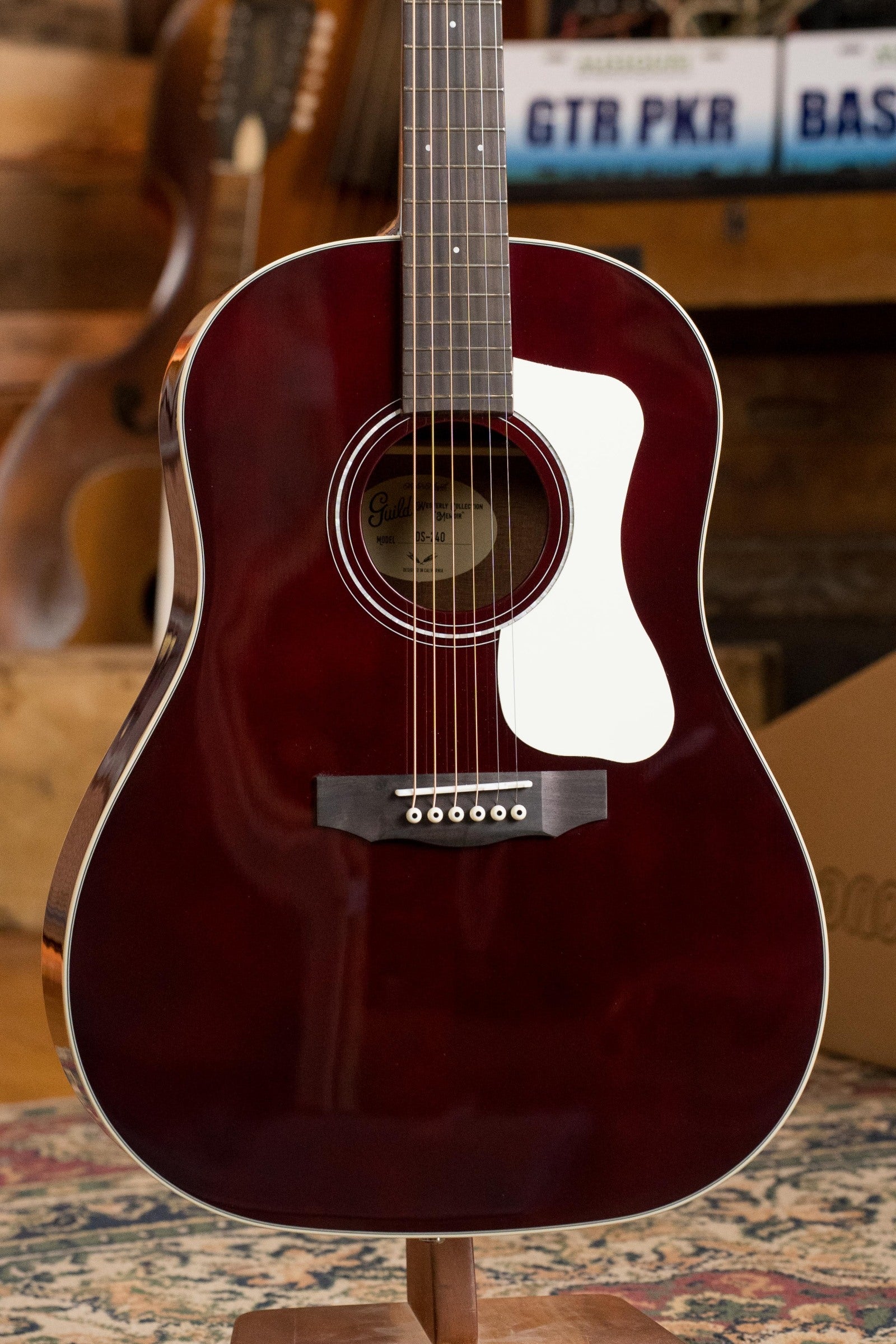 Guild DS-240 Memoir Sitka/Mahogany Wine Red Slope Shoulder Dreadnought Acoustic Guitar #4241