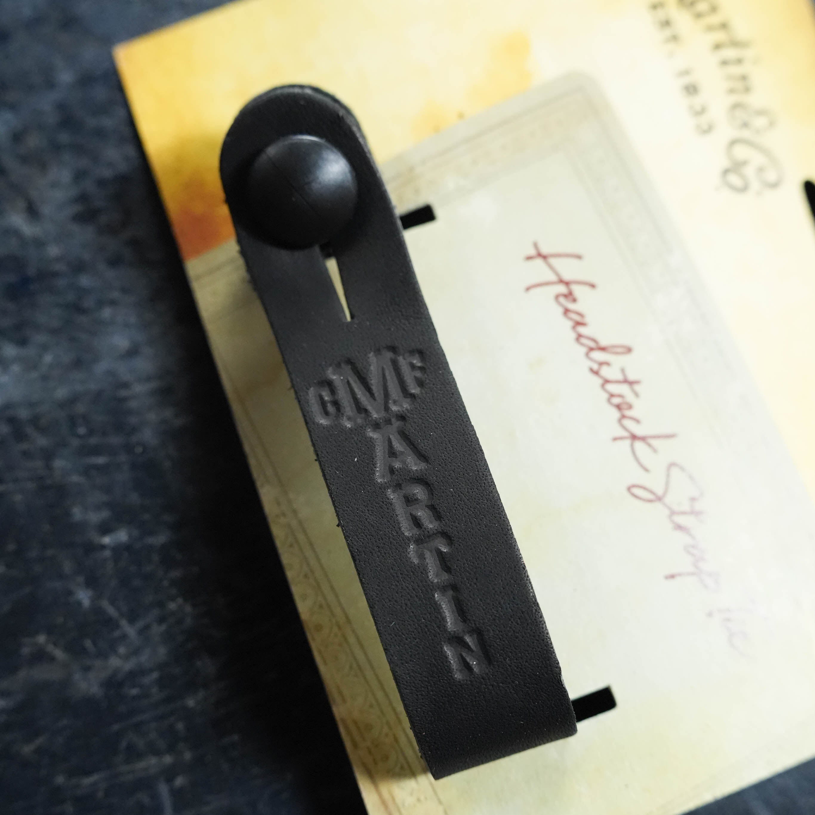 Martin Black Headstock Tie