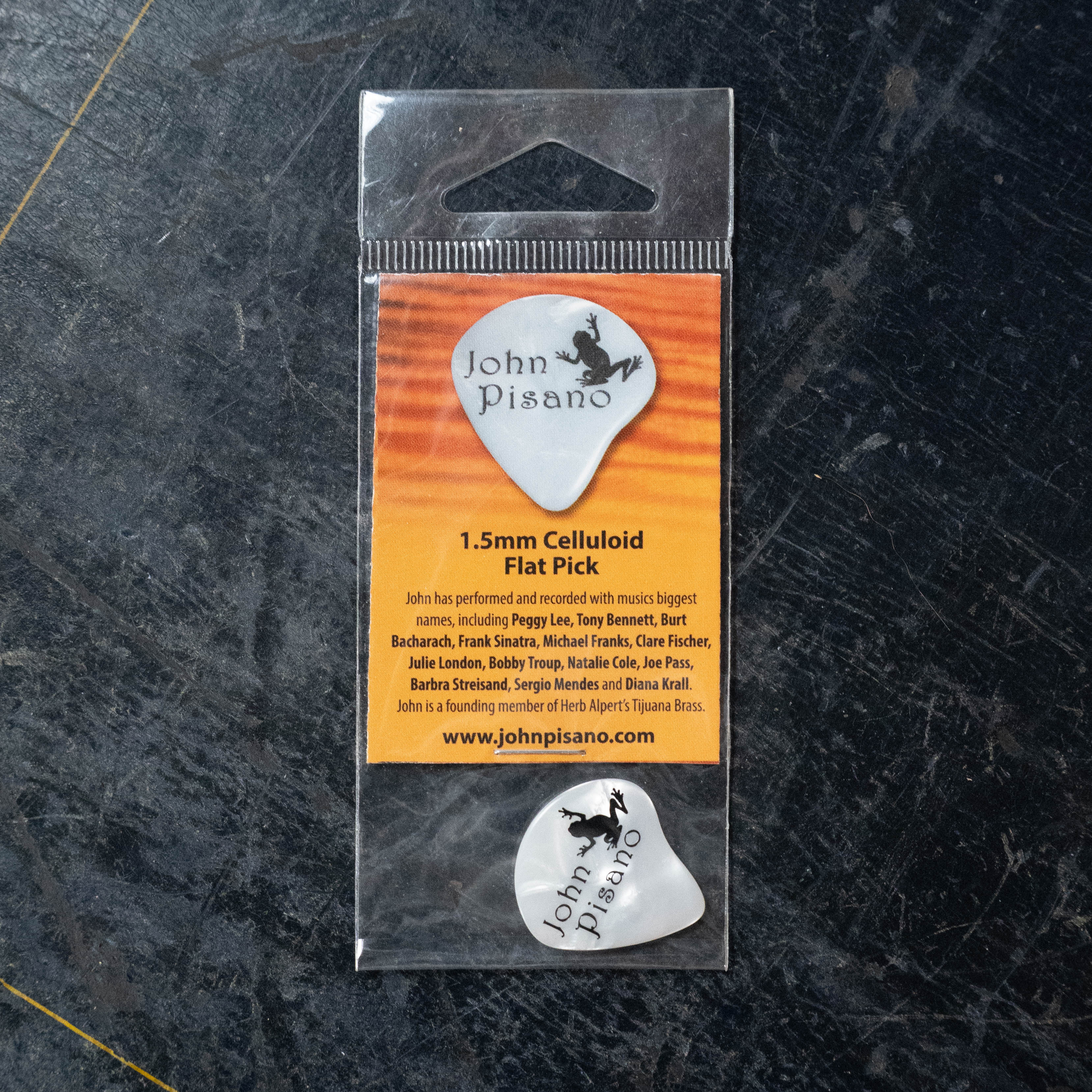 John Pisano 1.5 mm Celluloid flat pick