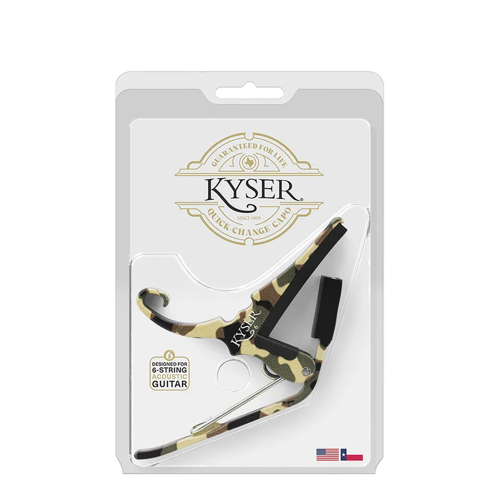 Kyser 6 String Quick Change Camo 2.0 Guitar Capo