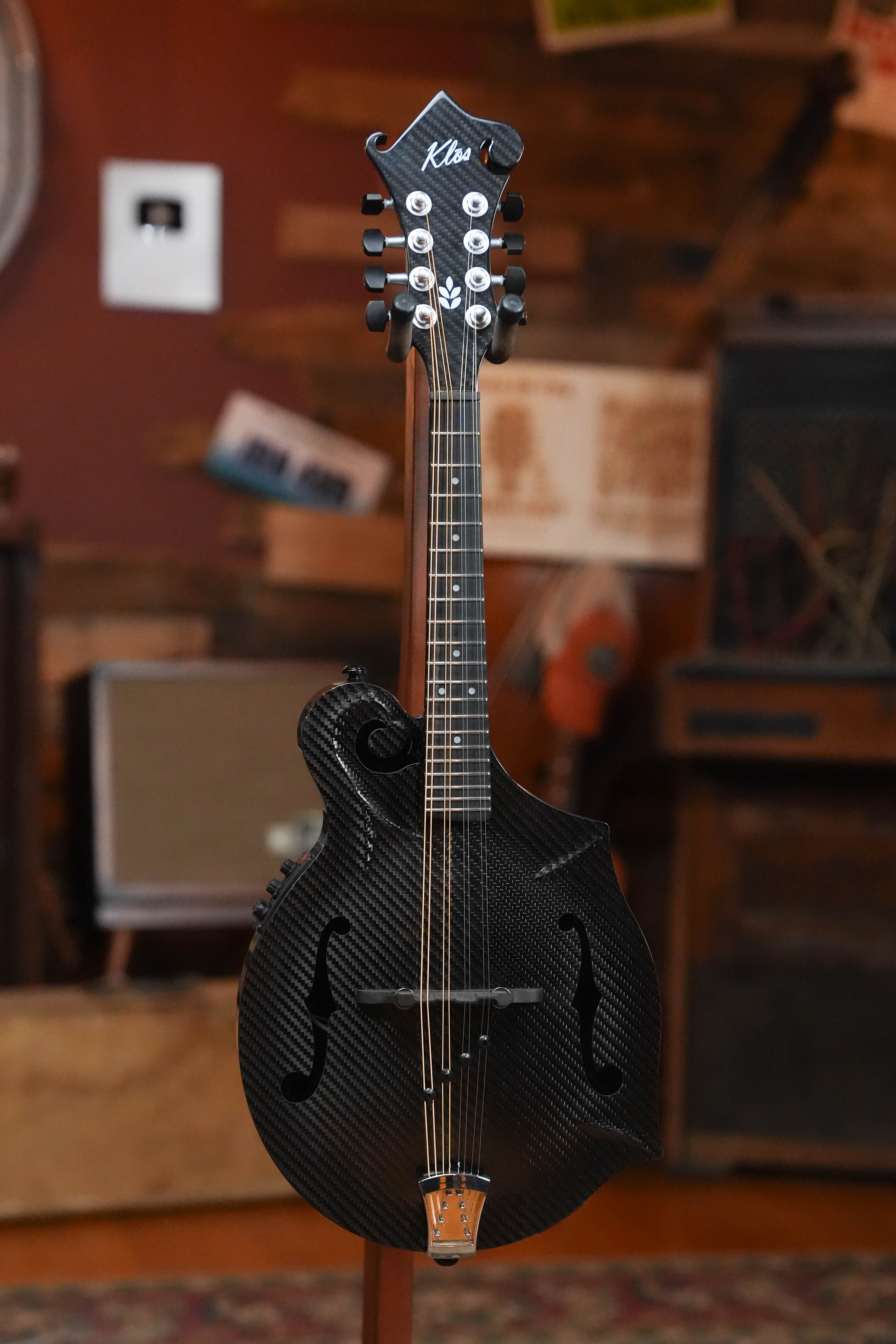 KLOS X_MF_DAE_EQ Full Carbon Fiber F-Style Acoustic-Electric Mandolin w/ Electronics #5176