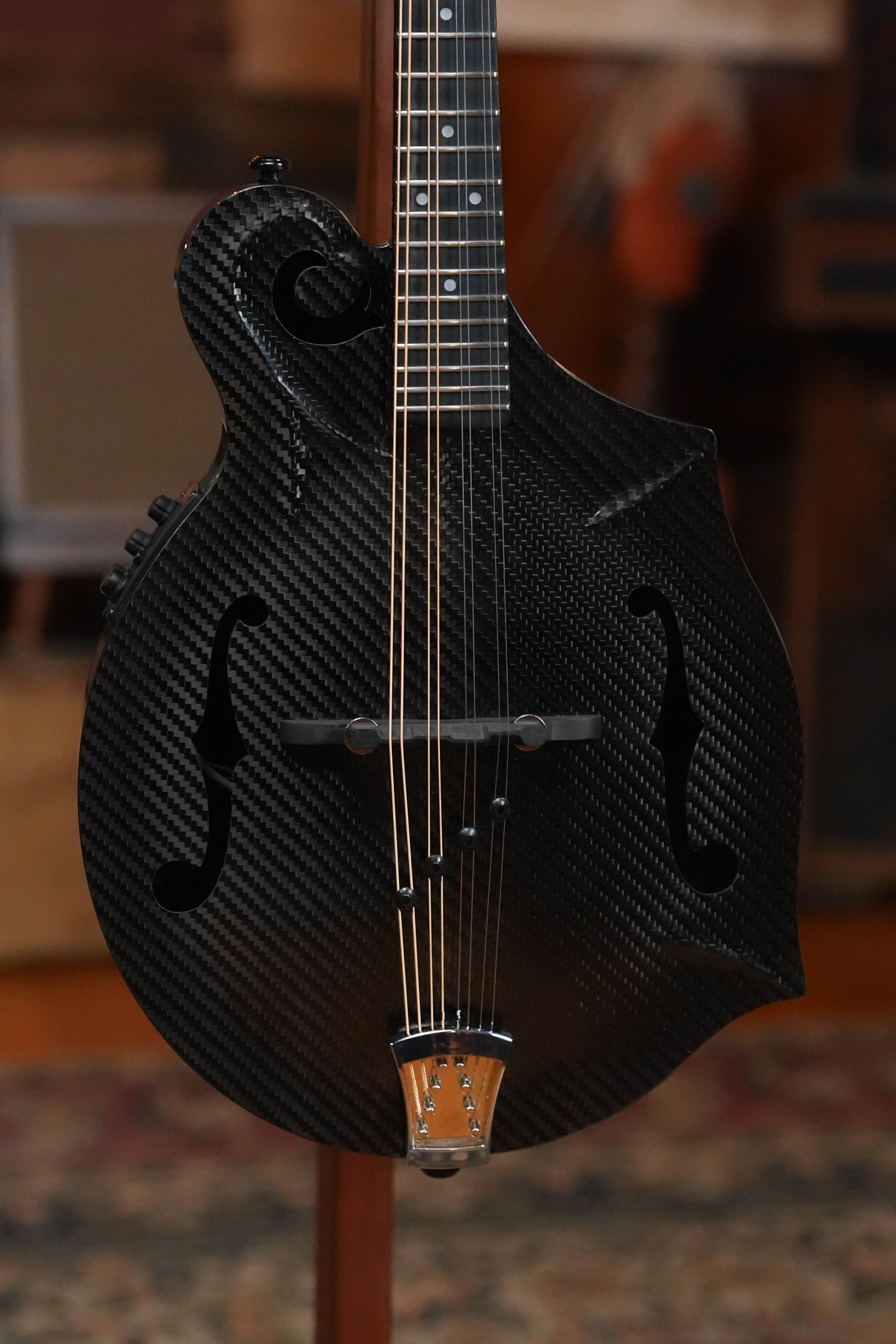 KLOS X_MF_DAE_EQ Full Carbon Fiber F-Style Acoustic-Electric Mandolin w/ Electronics #5176