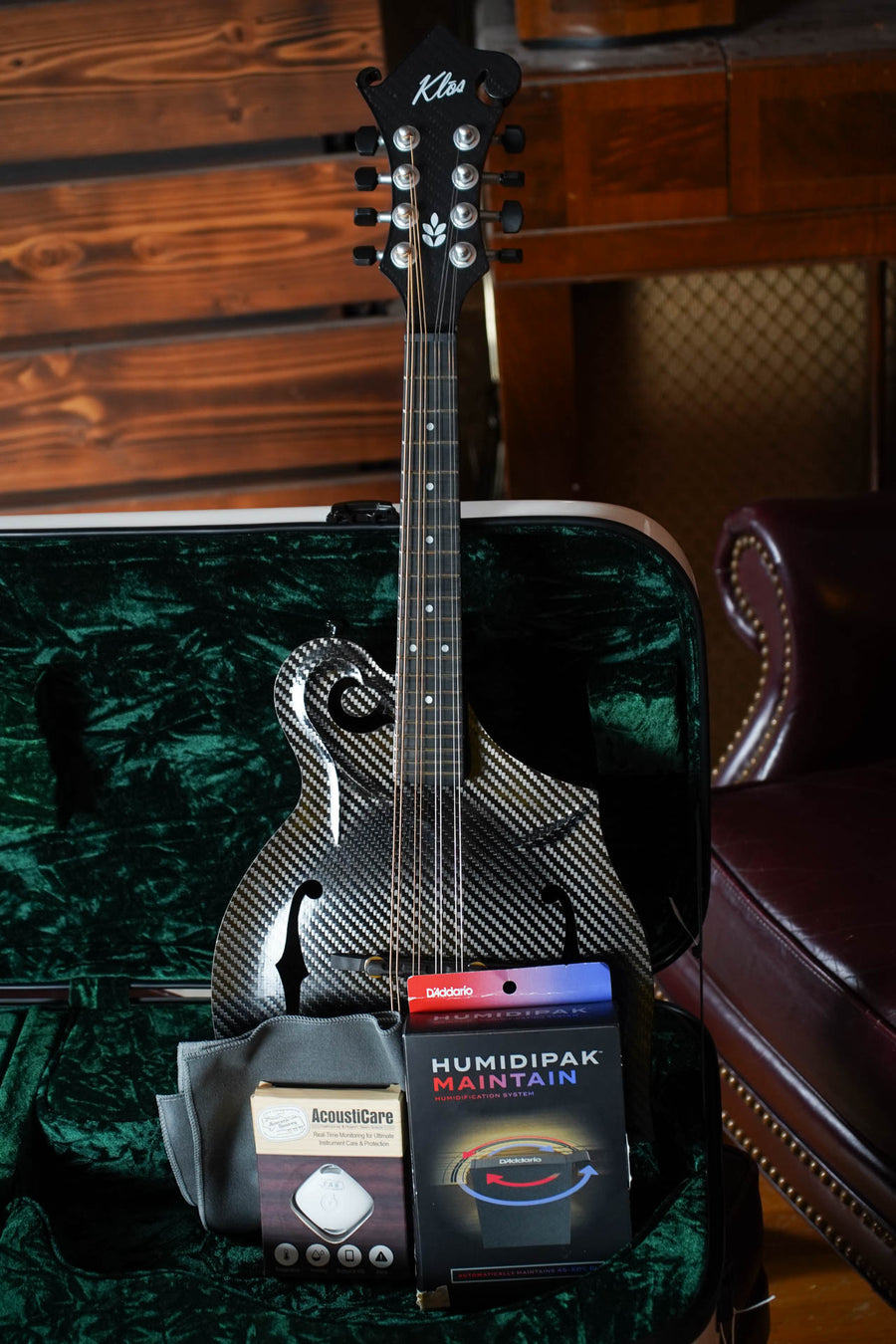 KLOS X_MF_DA Full Carbon Fiber F-Style Acoustic Mandolin #5148