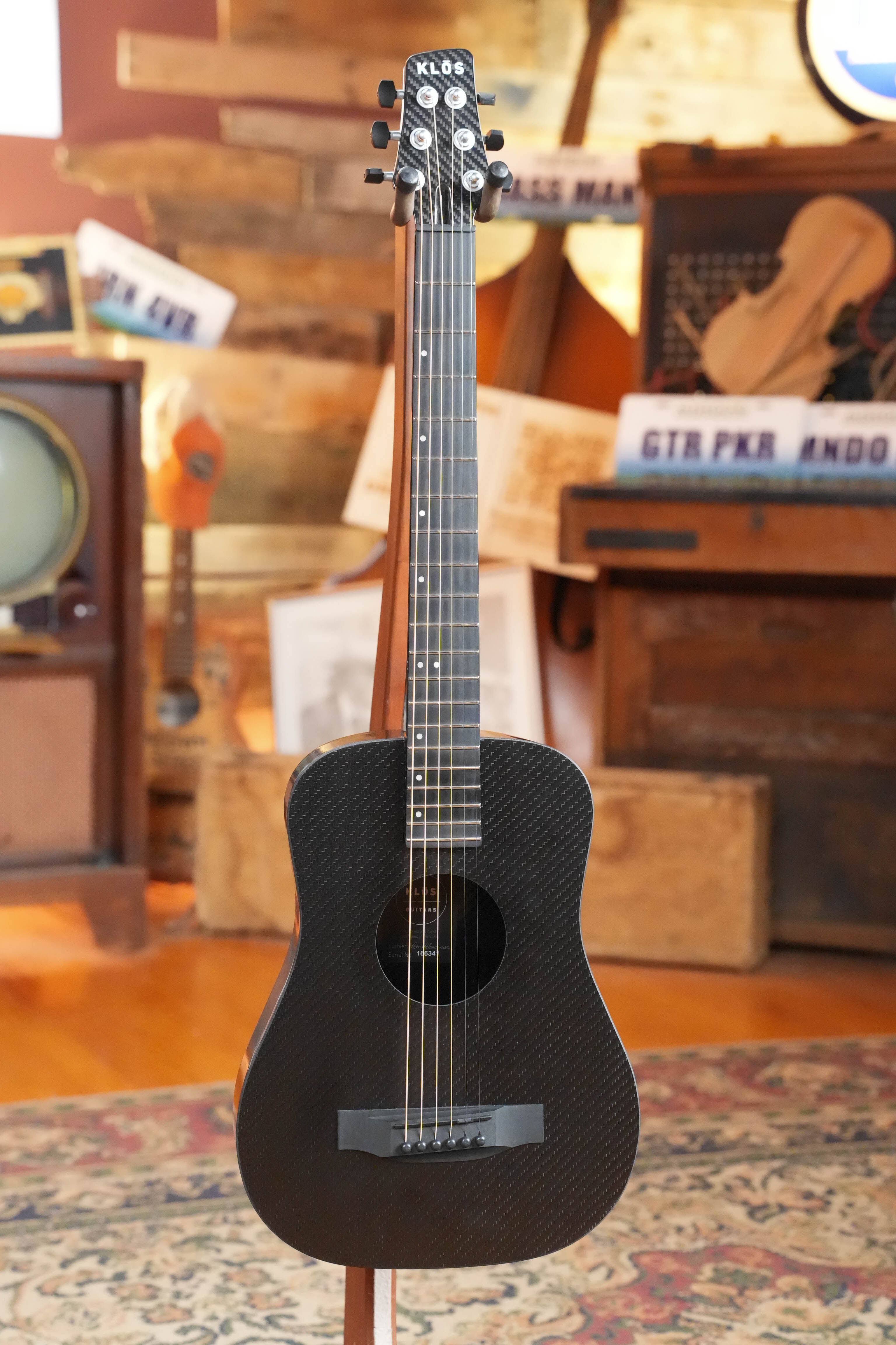 KLOS X_T_DA Full Carbon Fiber Travel Acoustic Guitar #6341