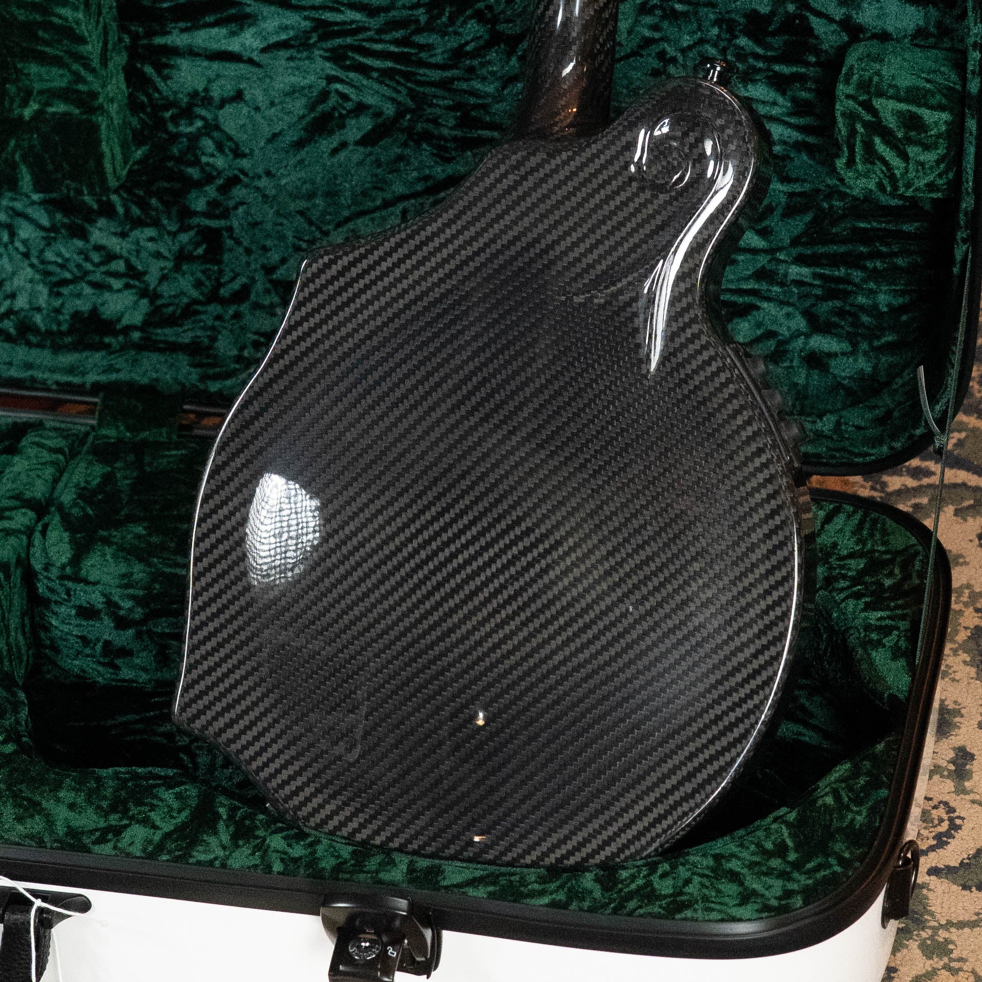 PRE-ORDER DEPOSIT ONLY *New 2026 Model* KLOS Black Twill Carbon Fiber F-Style Mandolin (Acoustic or w/Pickup)