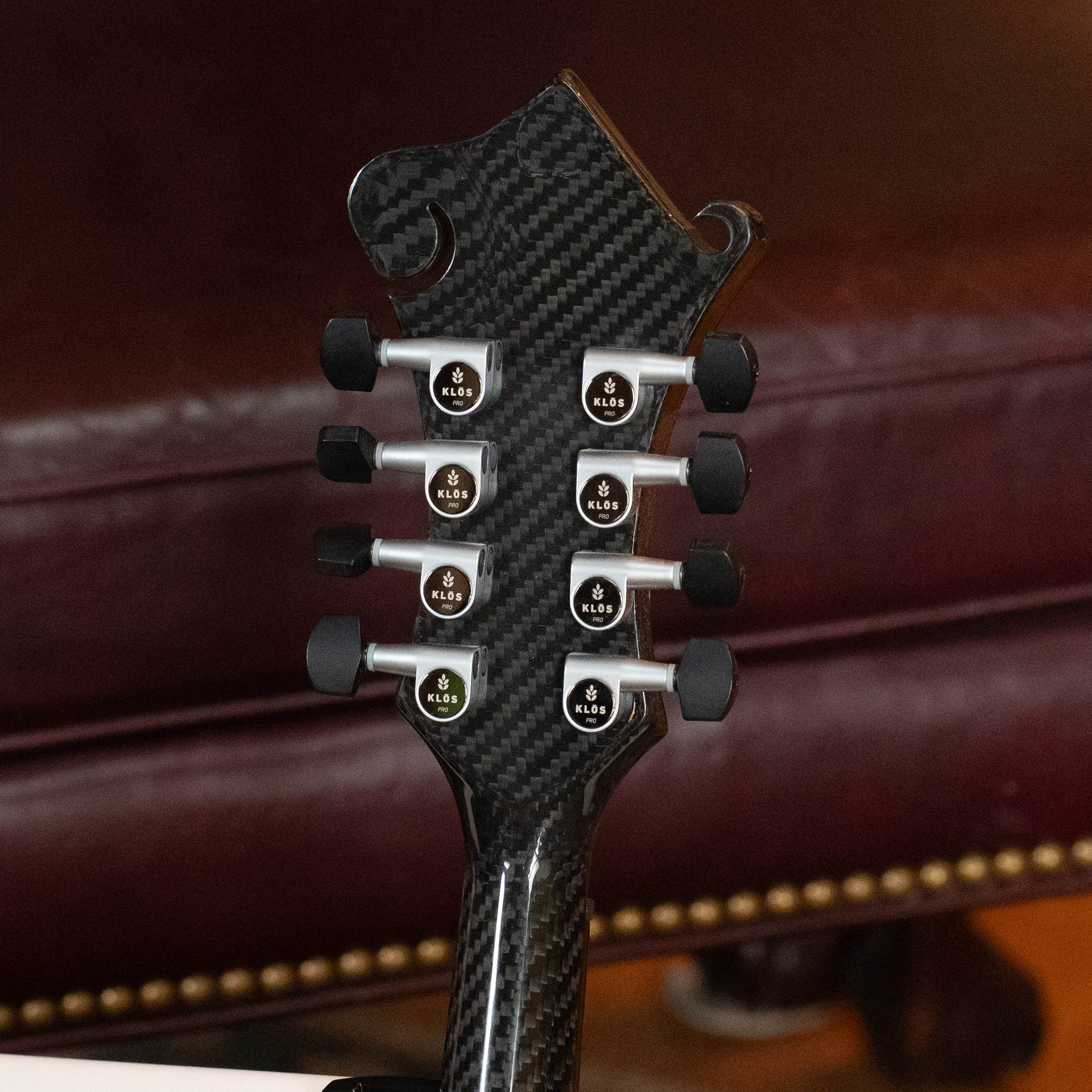 PRE-ORDER DEPOSIT ONLY *New 2026 Model* KLOS Black Twill Carbon Fiber F-Style Mandolin (Acoustic or w/Pickup)