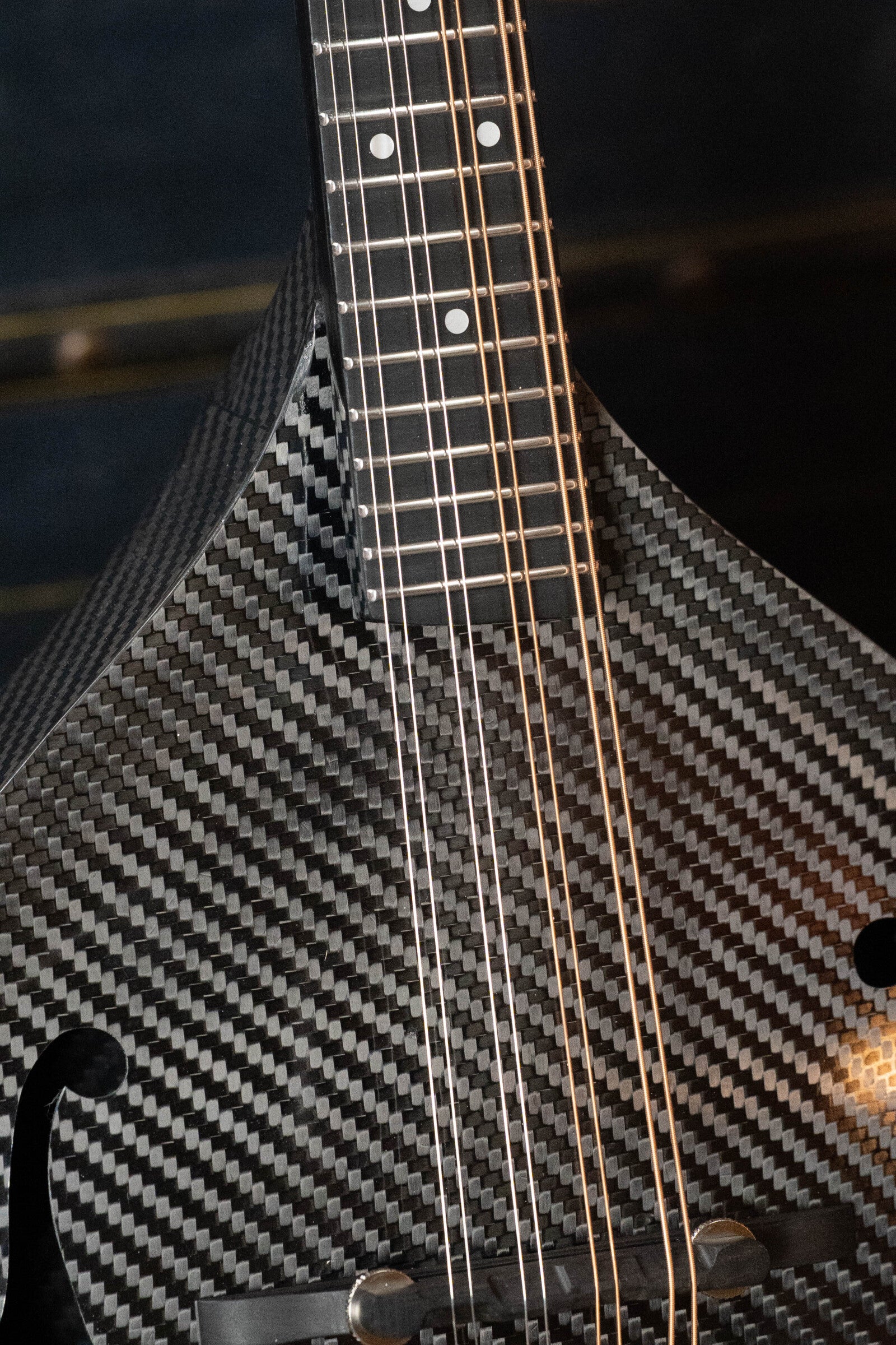 KLOS *Left-Handed* X_MA_DAE_EQ Full Carbon A-Style Mandolin w/KLOS EQ Preamp Pickup #4969