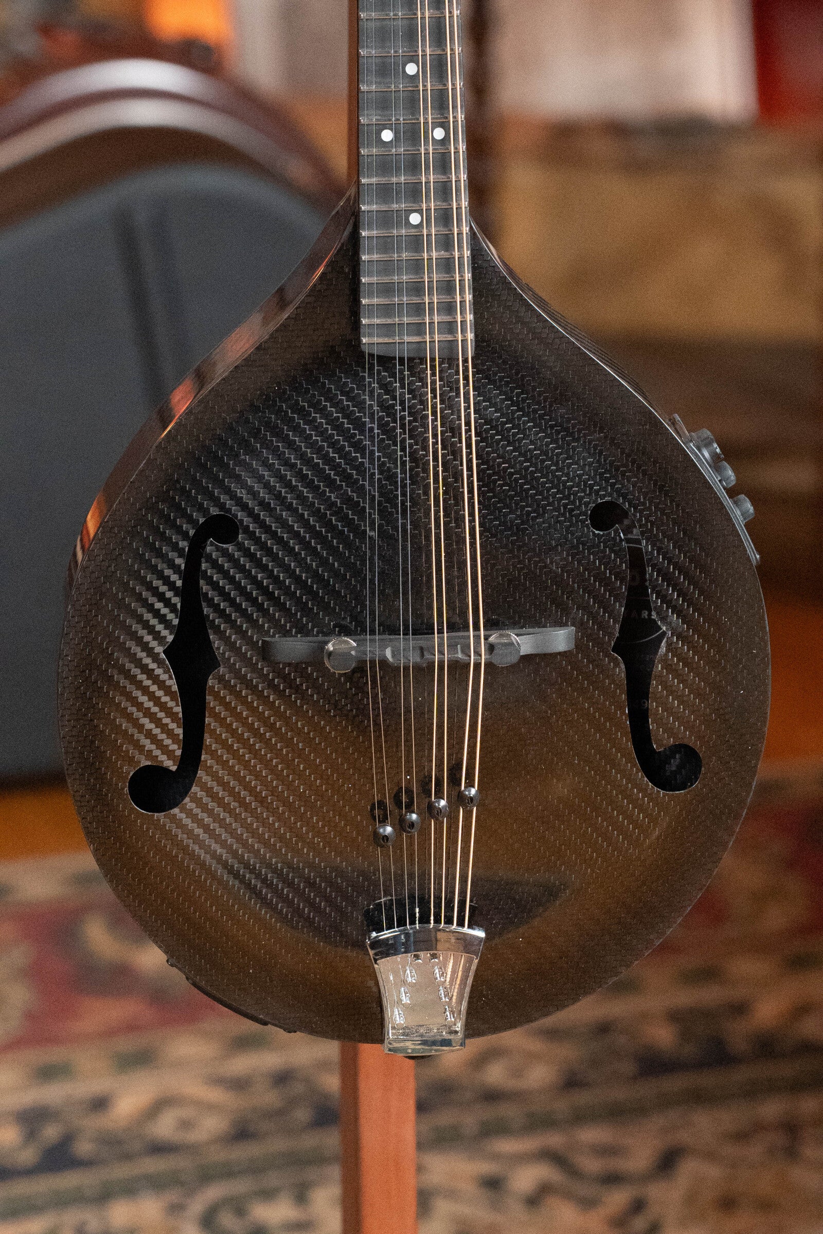 KLOS *Left-Handed* X_MA_DAE_EQ Full Carbon A-Style Mandolin w/KLOS EQ Preamp Pickup #4969