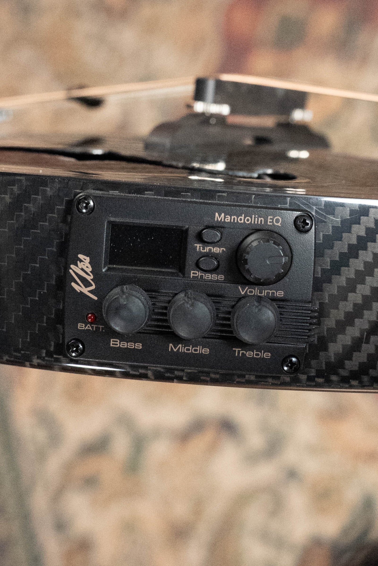 KLOS *Left-Handed* X_MA_DAE_EQ Full Carbon A-Style Mandolin w/KLOS EQ Preamp Pickup #4969