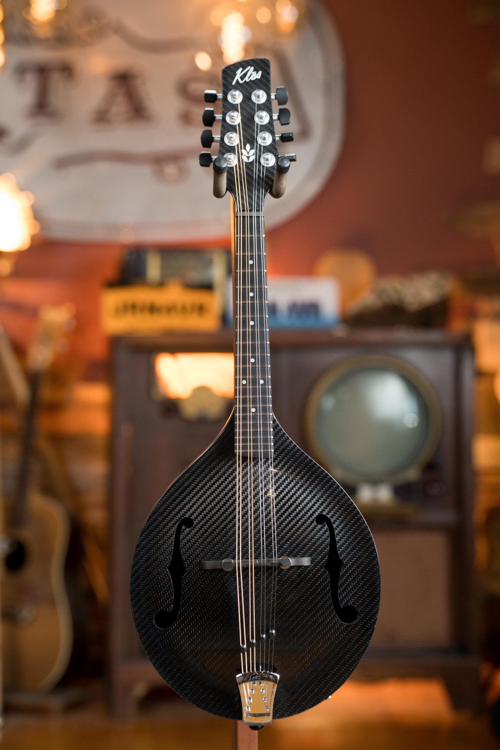 KLOS X_MA_DAE Full Carbon A-Style Mandolin w/KLOS Transducer Pickup and Hardshell Case #2585