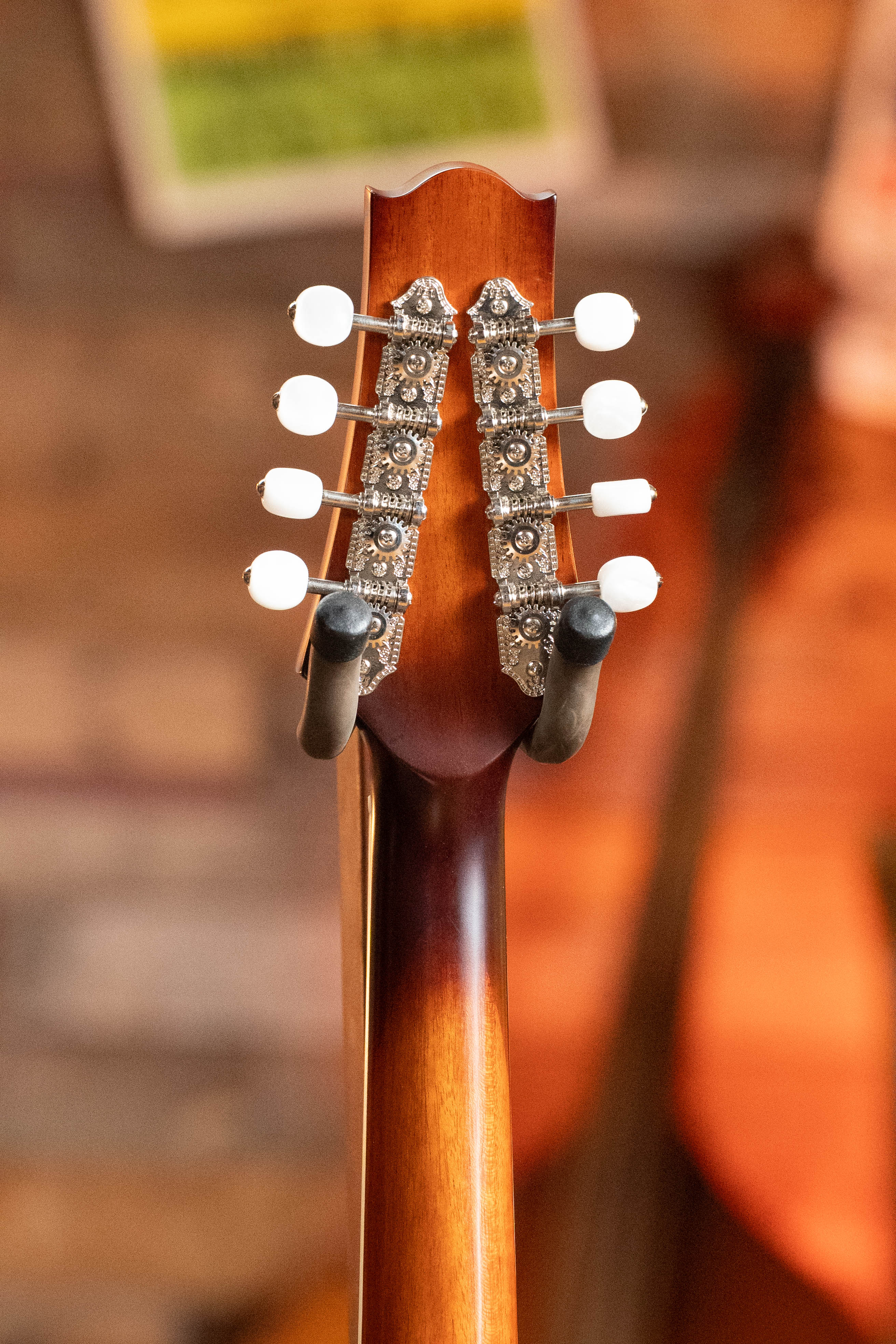 KR Strings "Moon" Spruce/Curly Maple F-Model Maestro Deluxe Sunburst Octolindo