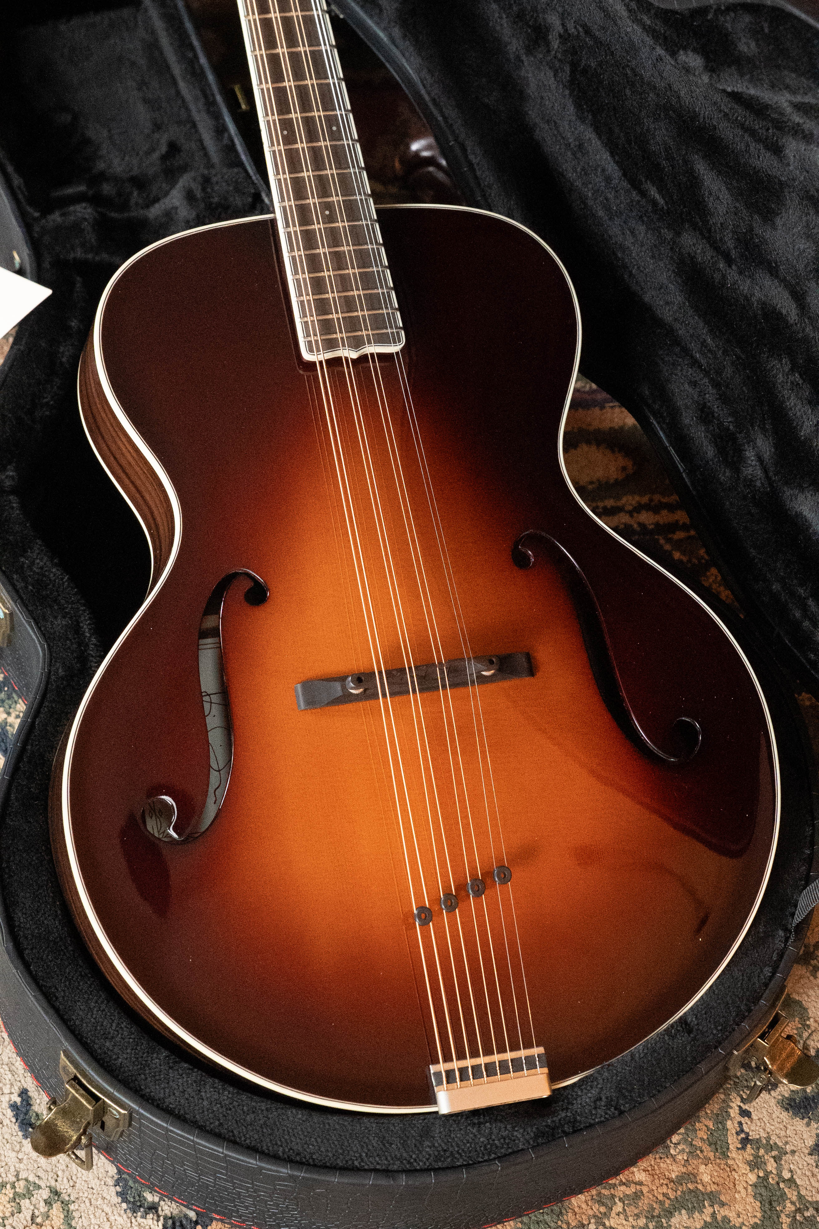 KR Strings "Moon" Spruce/Indian Rosewood F-Model Deluxe Sunburst Octolindo