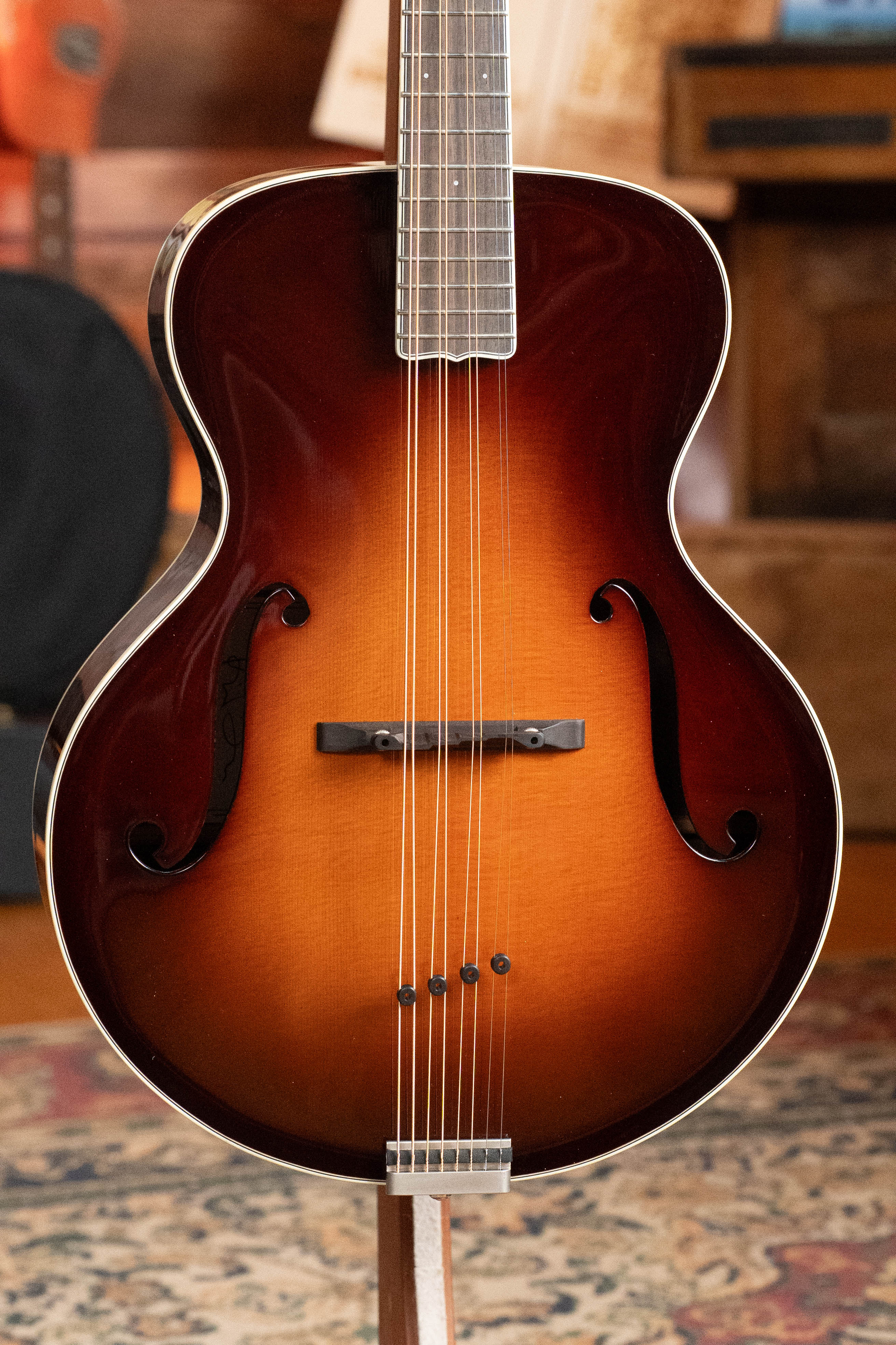 KR Strings "Moon" Spruce/Indian Rosewood F-Model Deluxe Sunburst Octolindo