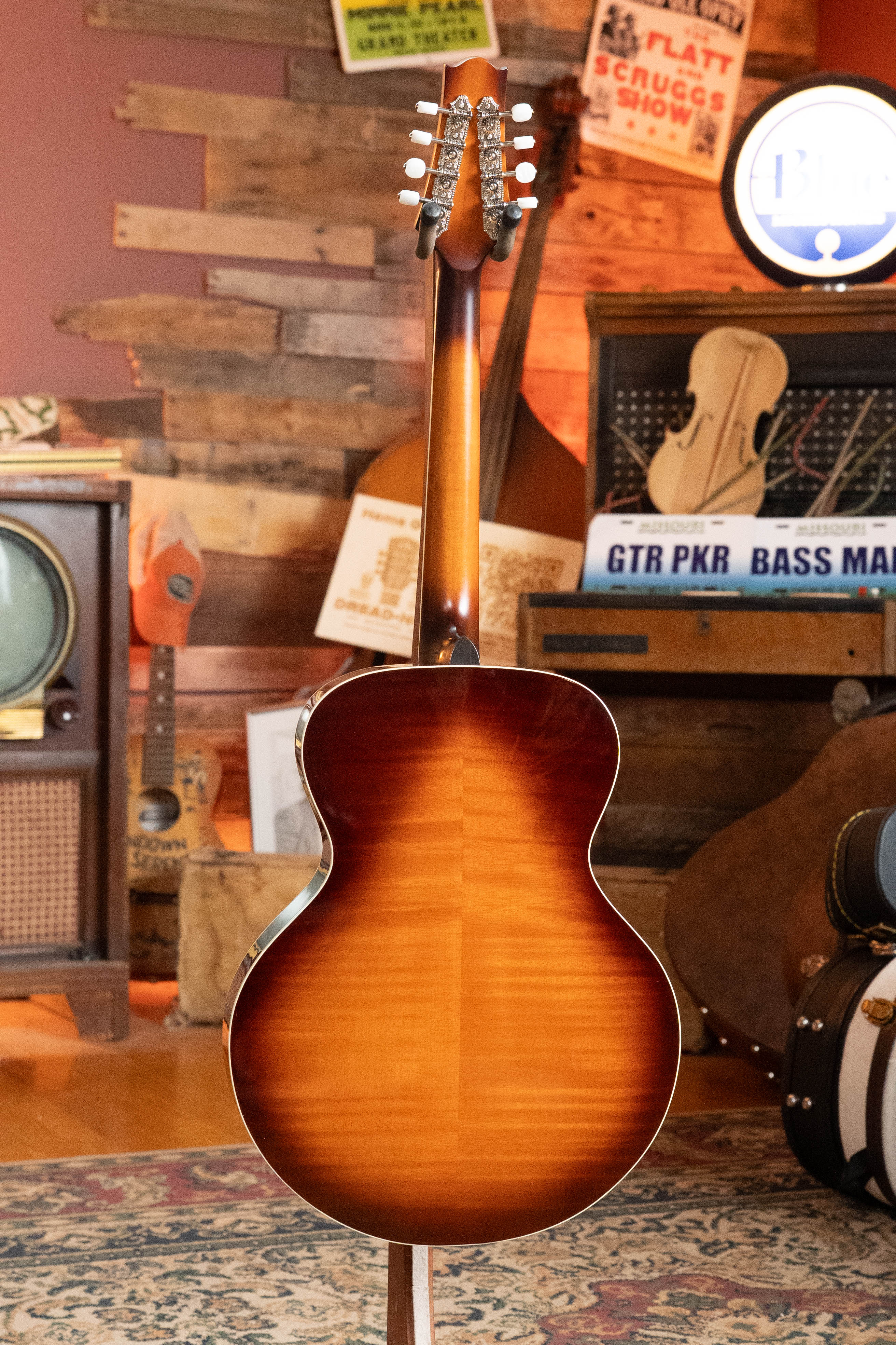 KR Strings "Moon" Spruce/Maple F-Model Deluxe Sunburst Octolindo